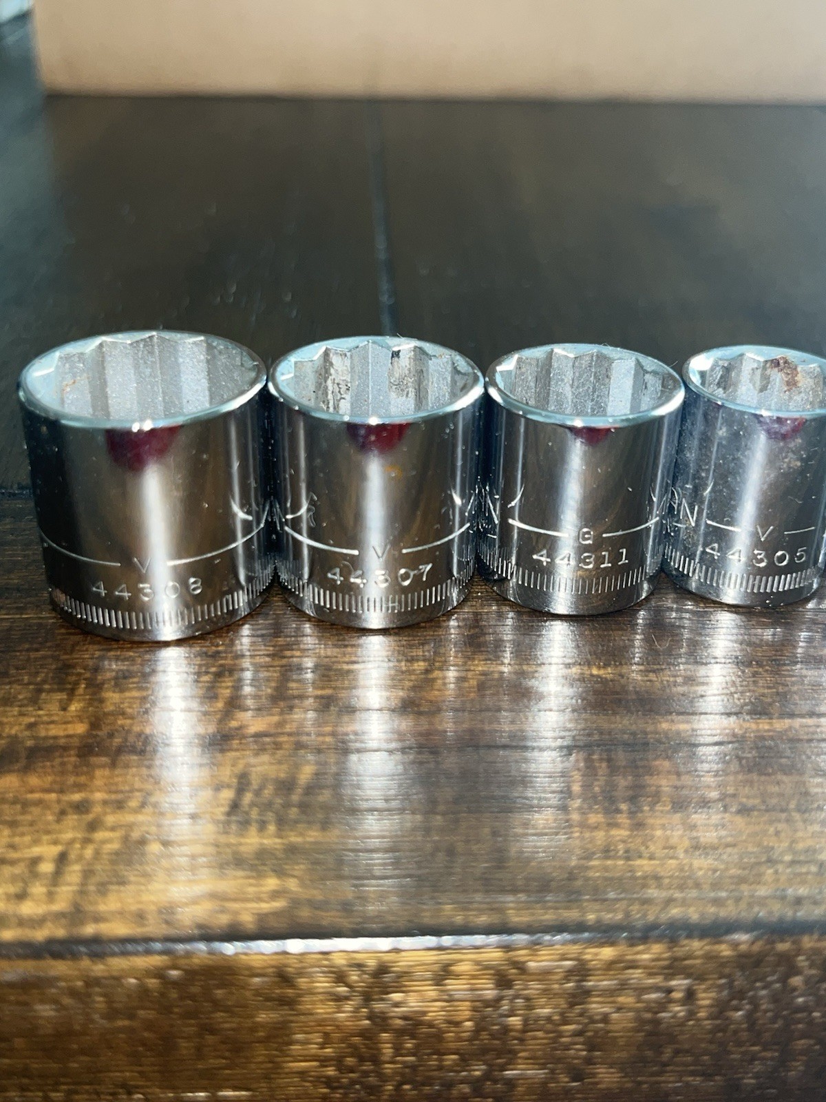 Craftsman 12 Pt Metric Sockets V & G (7) Pieces: 19- 17 – 16 – 14 – 11 – 10 – 9