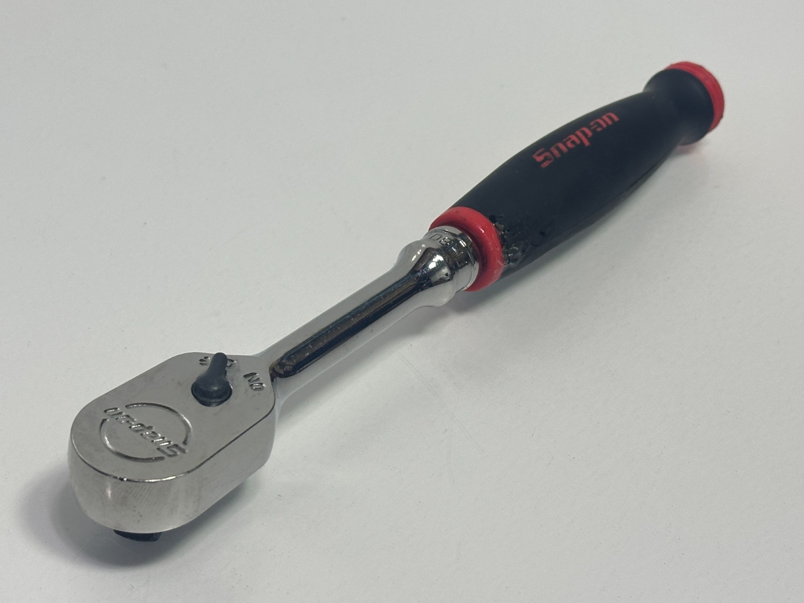 🇺🇸 Snap-on Tools USA 3/8″ Drive RED Soft Grip Standard Handle FH80