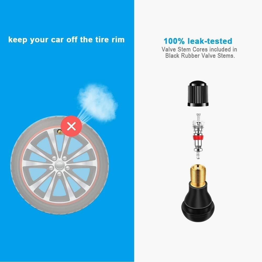 Complete Valve Stem Installer Tool Kit – Durable Rubber for Passenger Cars