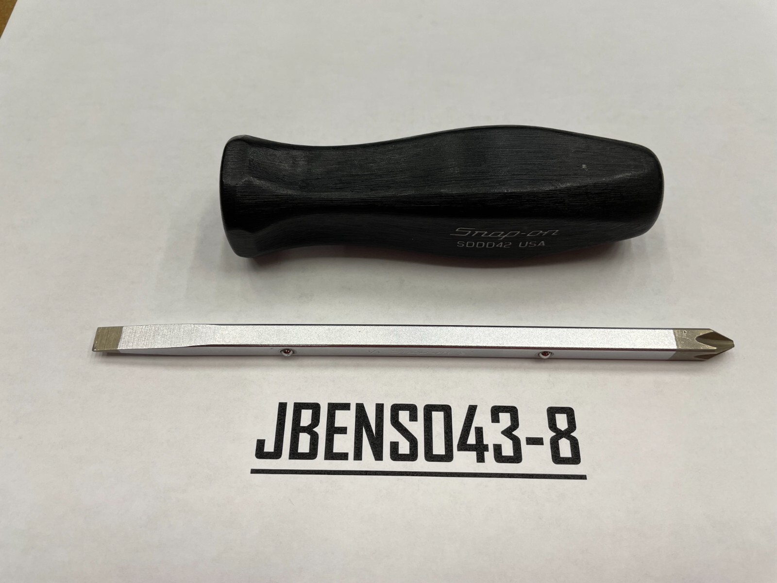 Snap-on Tools MINT RARE BLACK Hard Grip Interchangeable Blade Screwdriver SDDD42