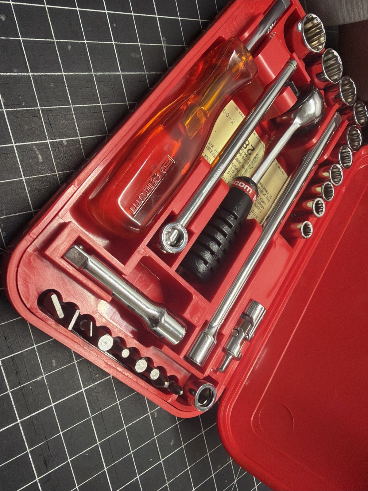 Facom 1/4 Drive Meme Tool – SAE Socket And Bit Set Excellent Condition