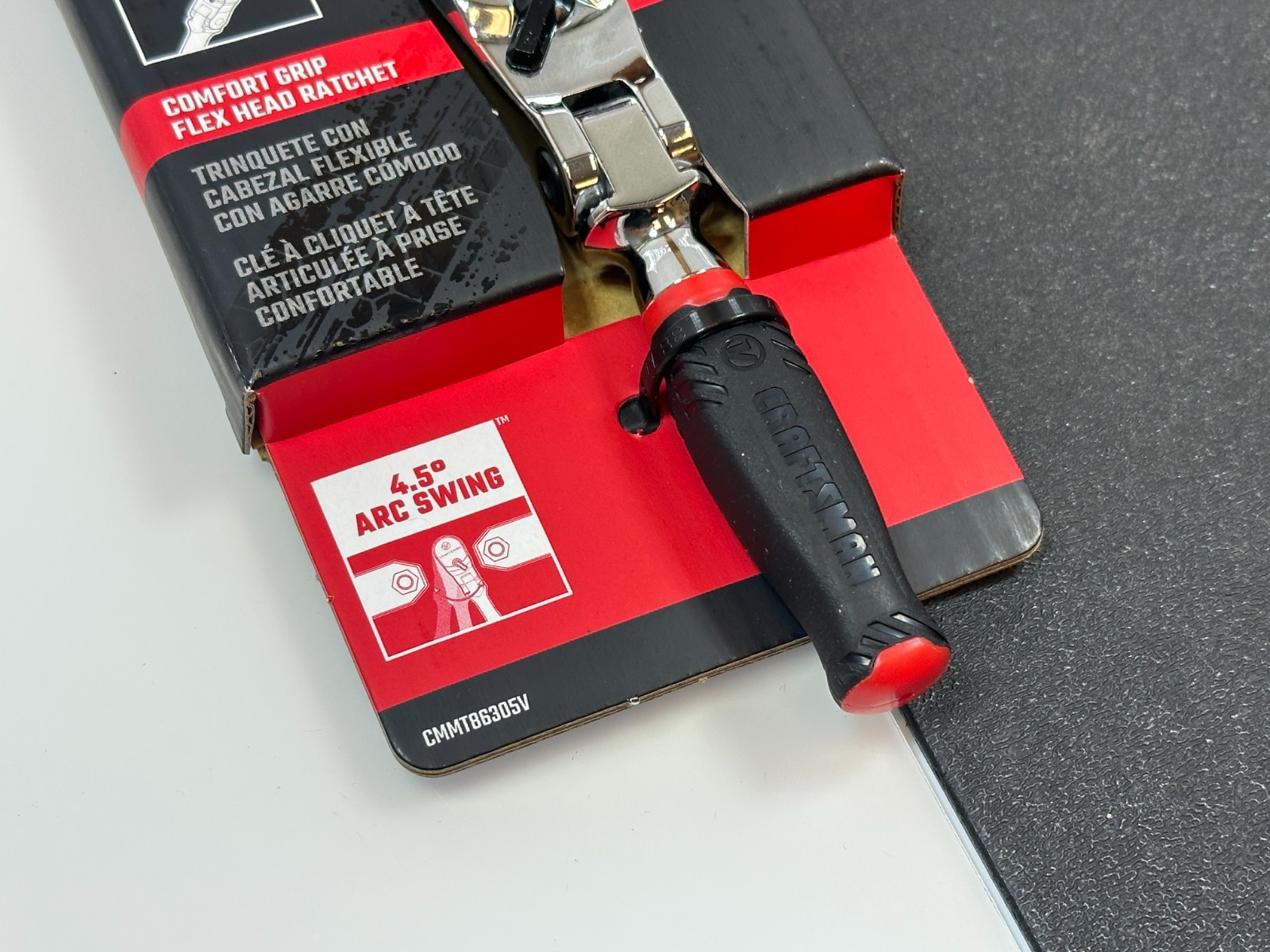 NEW Craftsman V-SERIES Ratchet 1/4 Drive, 80-Tooth, Flexible Head Comfort Grip