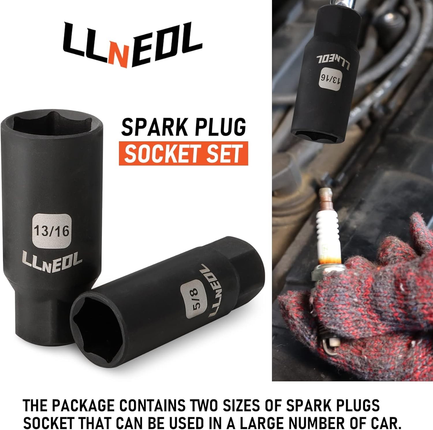 Professional 3/8 Drive Socket Set – 95PC Deep & Shallow with Spark Plug Sockets