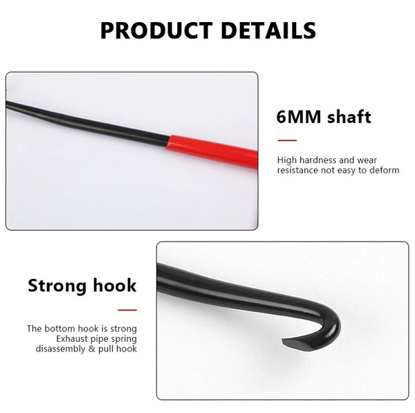 T-Shaped Exhaust Spring Puller with Rubber Grip – Essential Tool for Motorcycles