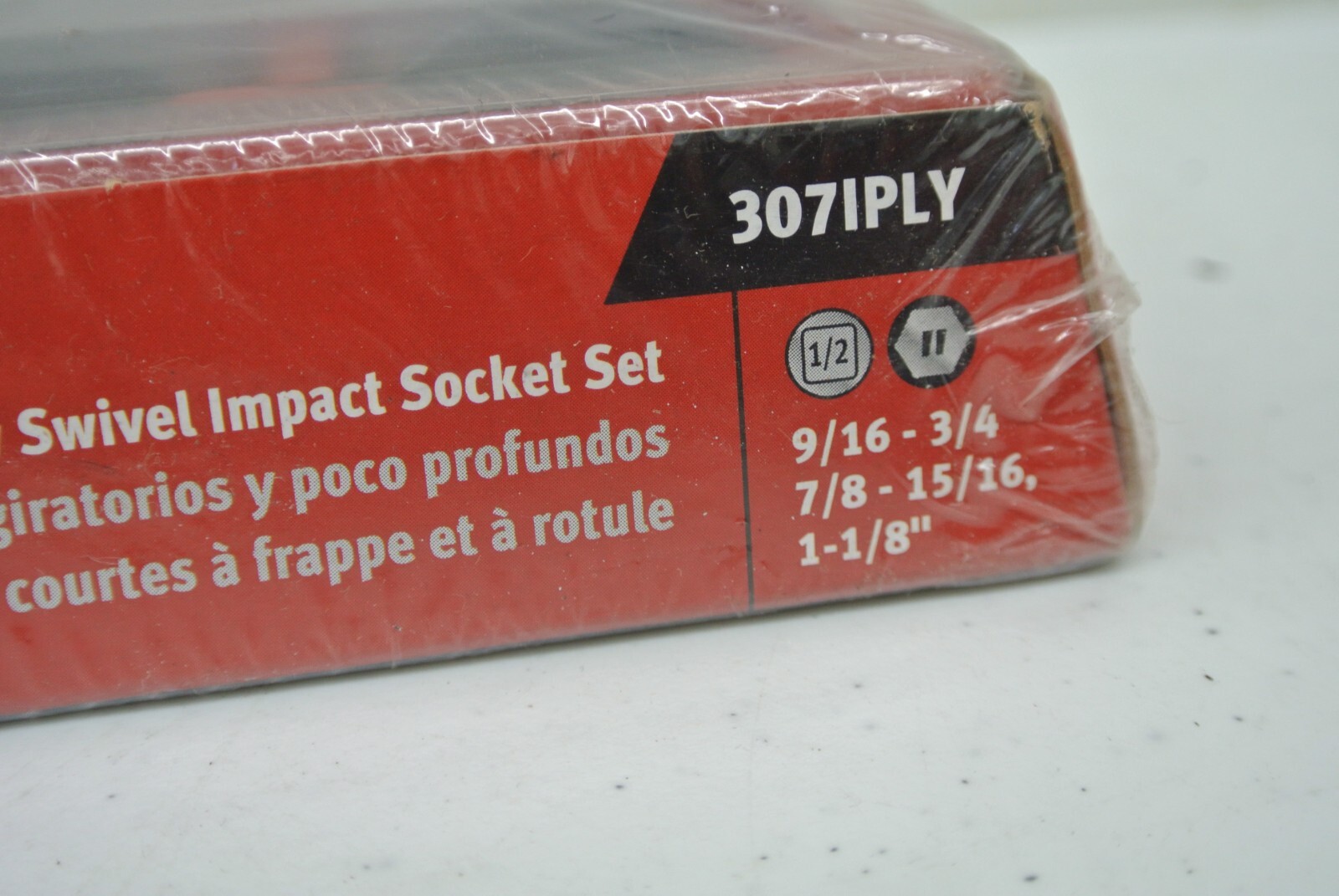 New Snap-on™ 1/2″ drive 9/16″ to 1 1/8″ 6-point IMPACT Swivel Socket Set 307IPLY