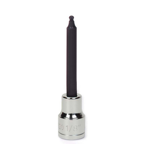 3/8 Drive Long Ball Tip Hex Bit Sockets, SAE, High-Polished Chrome, Williams