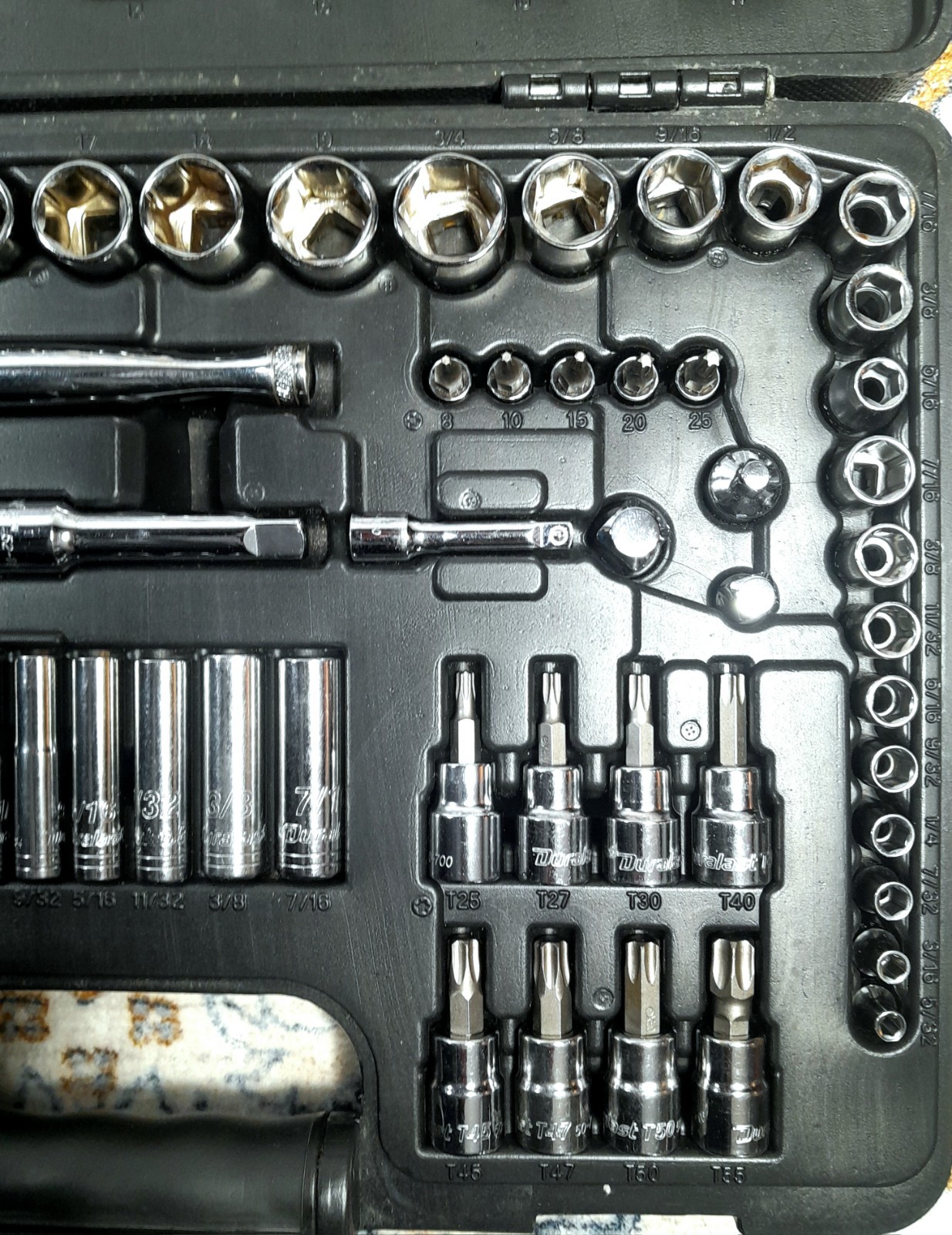 Duralast 61-750 90-Piece (89pc.) Multiple Drive Ratchet/Socket SAE/Metric Set