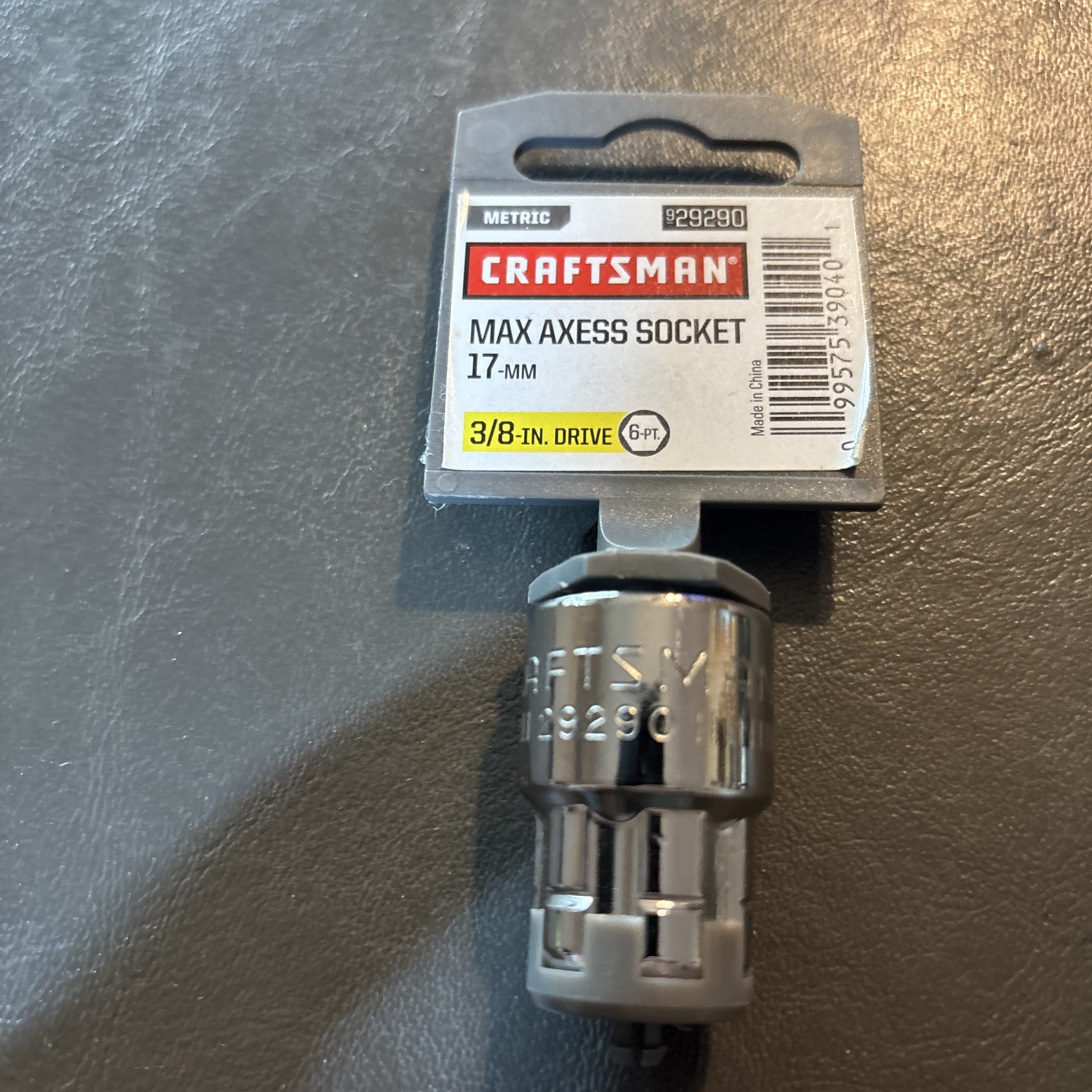 CRAFTSMAN Max Axess 4-Metric Sockets 3/8” Drive. 11mm,15mm,17mm,18mm