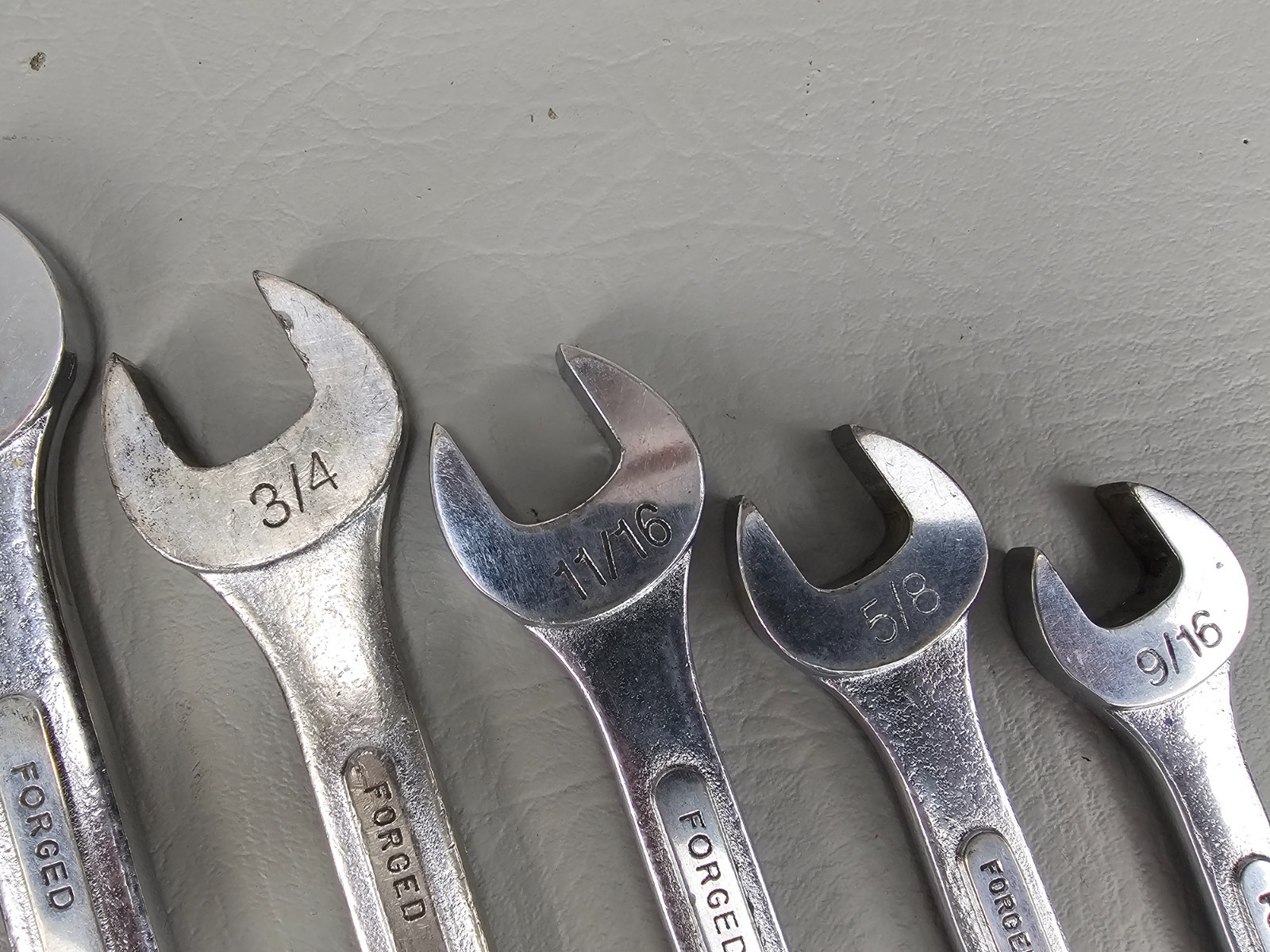 S-K 11 PIECE WRENCH SET 9/16 5/8 11/16 3/4 13/16 7/8 15/16 1″1-1/16 1-1/8 1-1/4