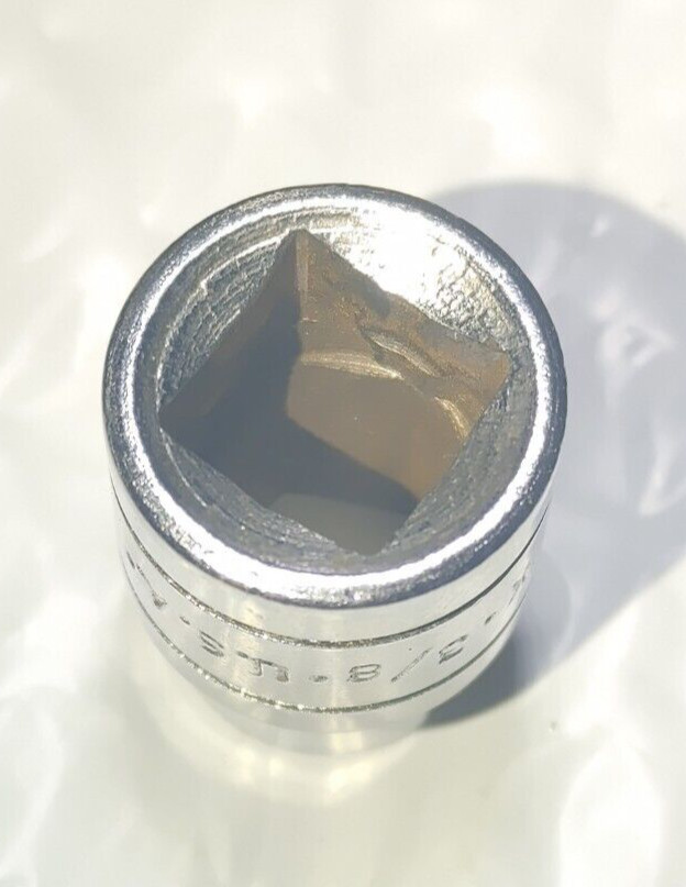 SK TOOLS 45112, 3/8″ DRIVE, 3/8″ SOCKET, SHALLOW, 6 POINT.