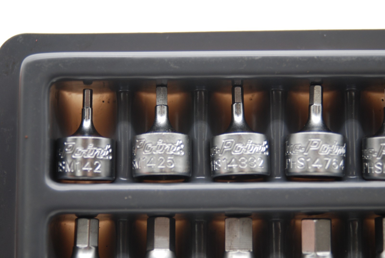 Blue-Point Tools 18pc 1/4″ Stubby Tamper Proof Hex Dirve Set
