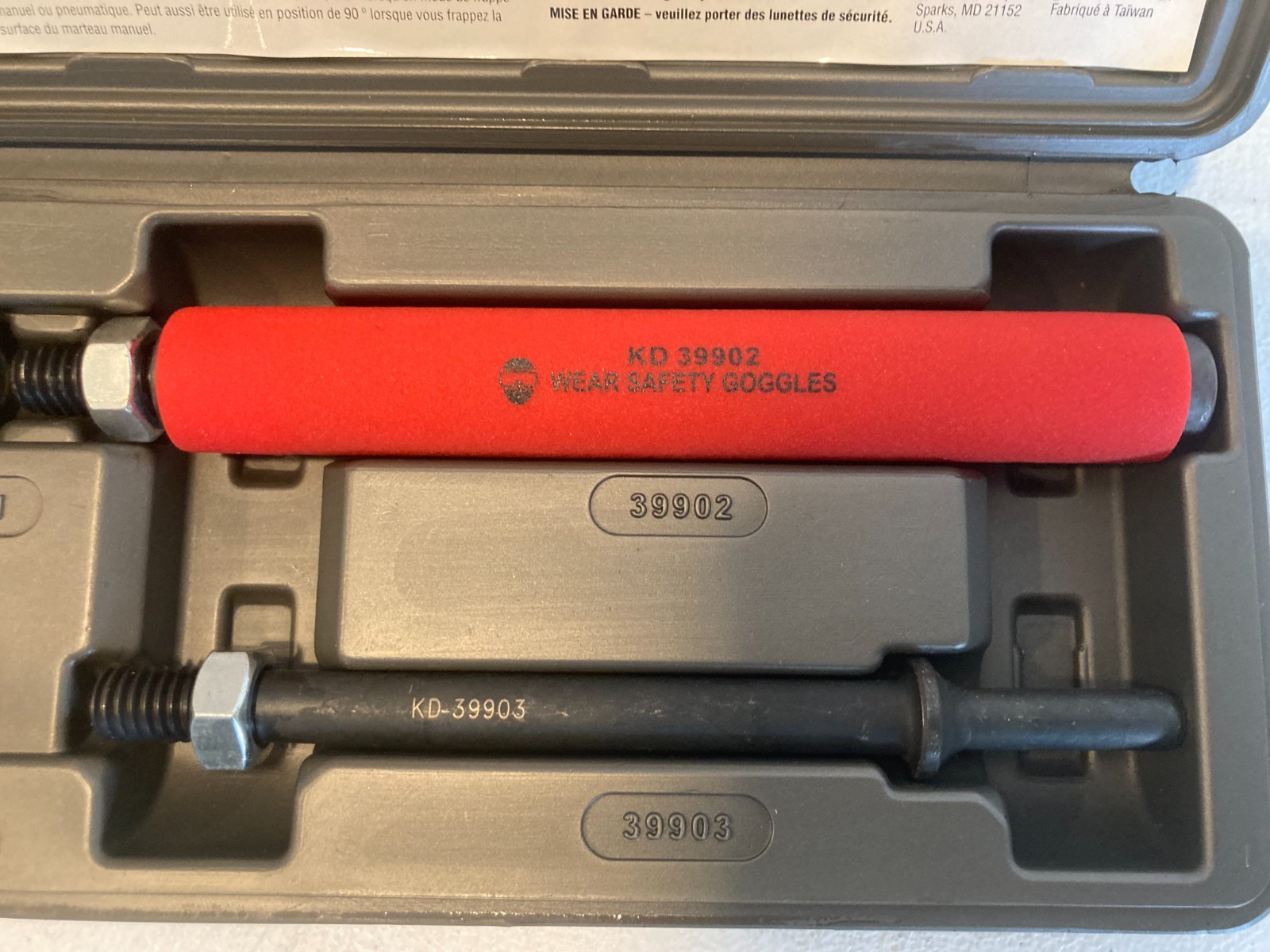 KD Tools 43990 Indexing Tie Rod Ball Joint Separator Master Kit Manual Pneumatic