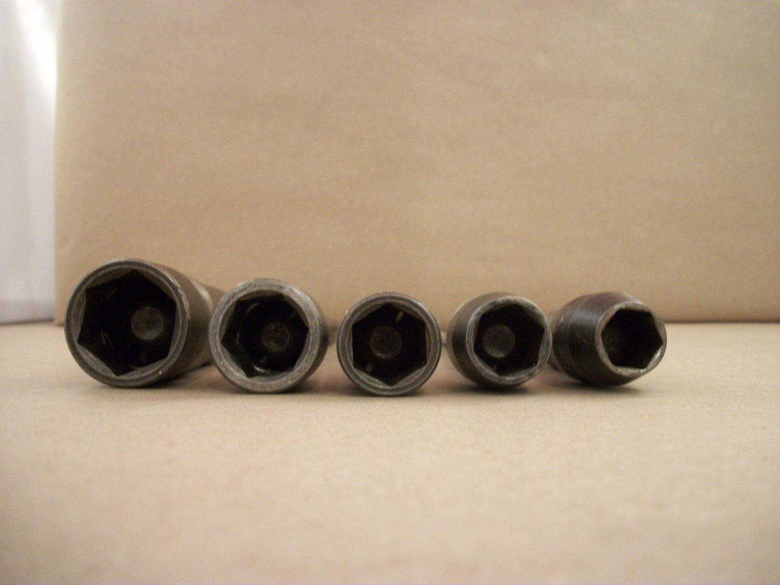 Lot of 4 Apex Hex End Power Drive Swivel Socket Extensions + One Other