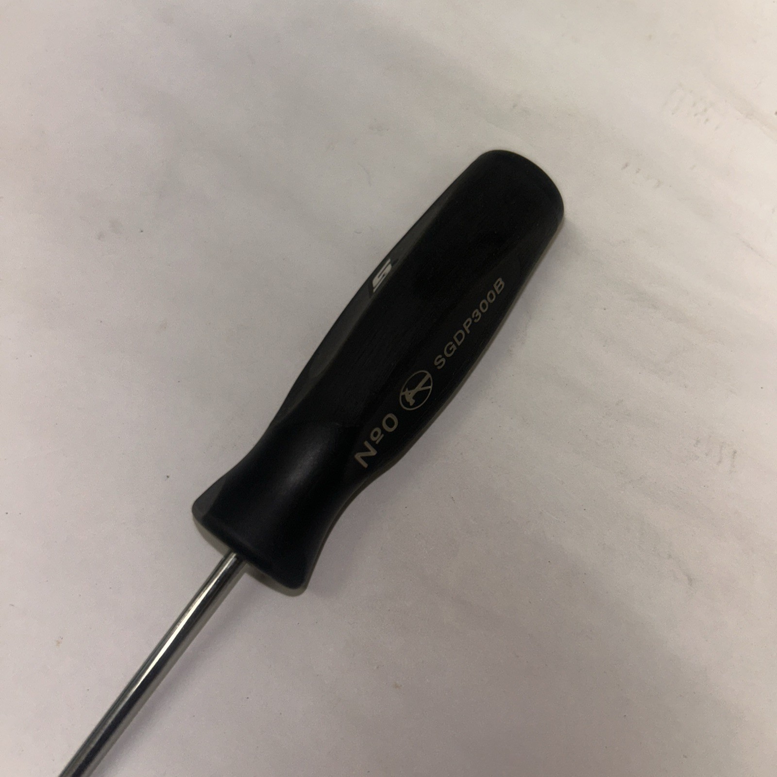 Snap-on Tools USA NEW BLACK #0 Phillips Soft Grip Mini-Tip Screwdriver SGDP300B