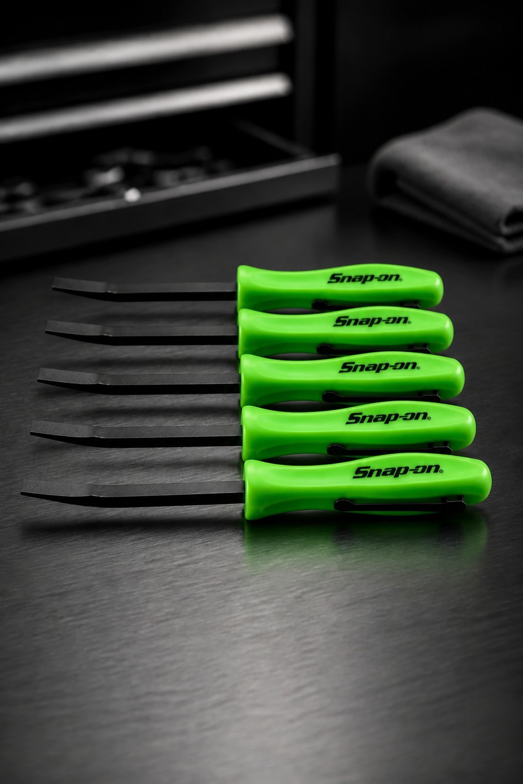 5X Green Promo SE For Snap on tools 1/4″ Shank Angled PRY BAR screwdriver + GIFT