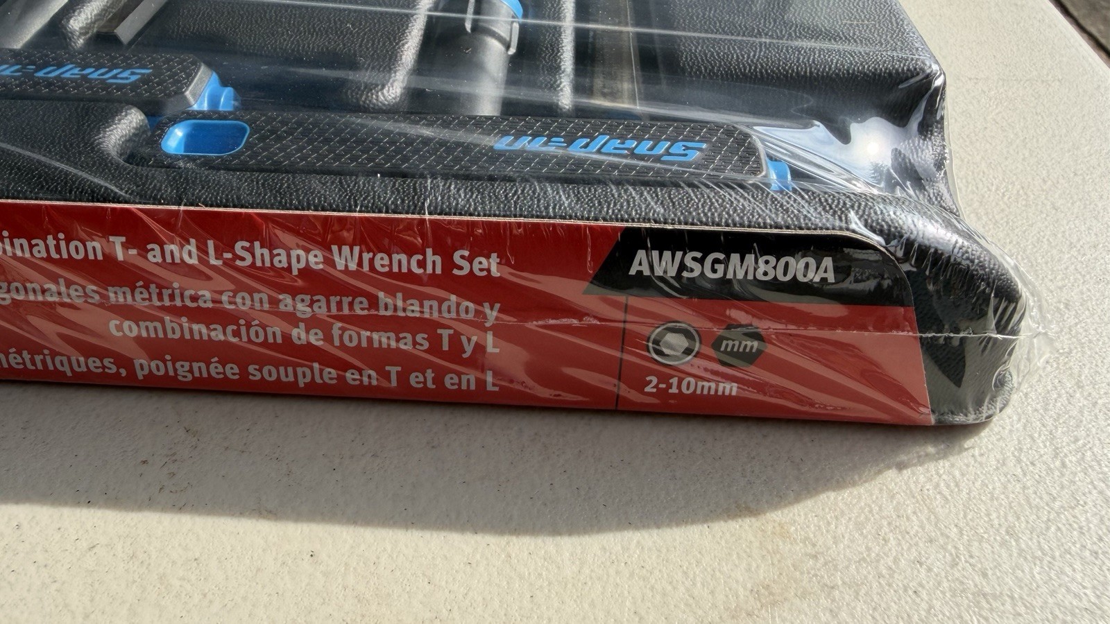 Snap On AWSGM800A Metric T-Shaped Combination Hex Wrench Set Black