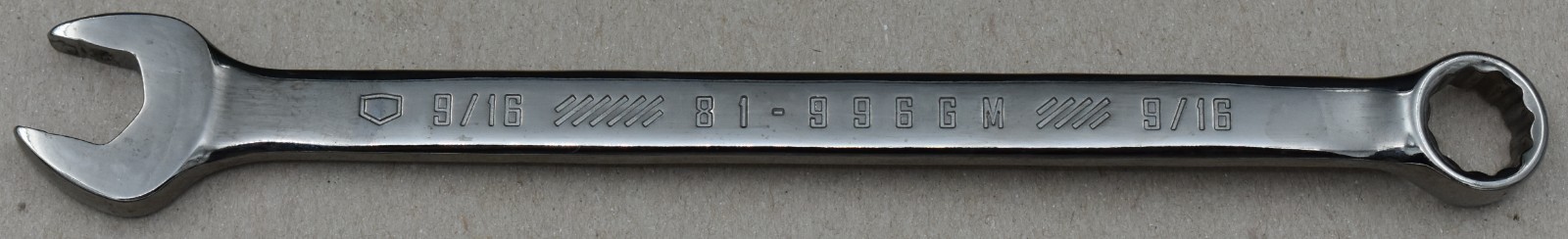CRAFTSMAN GUNMETAL 81-996GM, 9/16″ SAE, 12-POINT, COMBINATION WRENCH