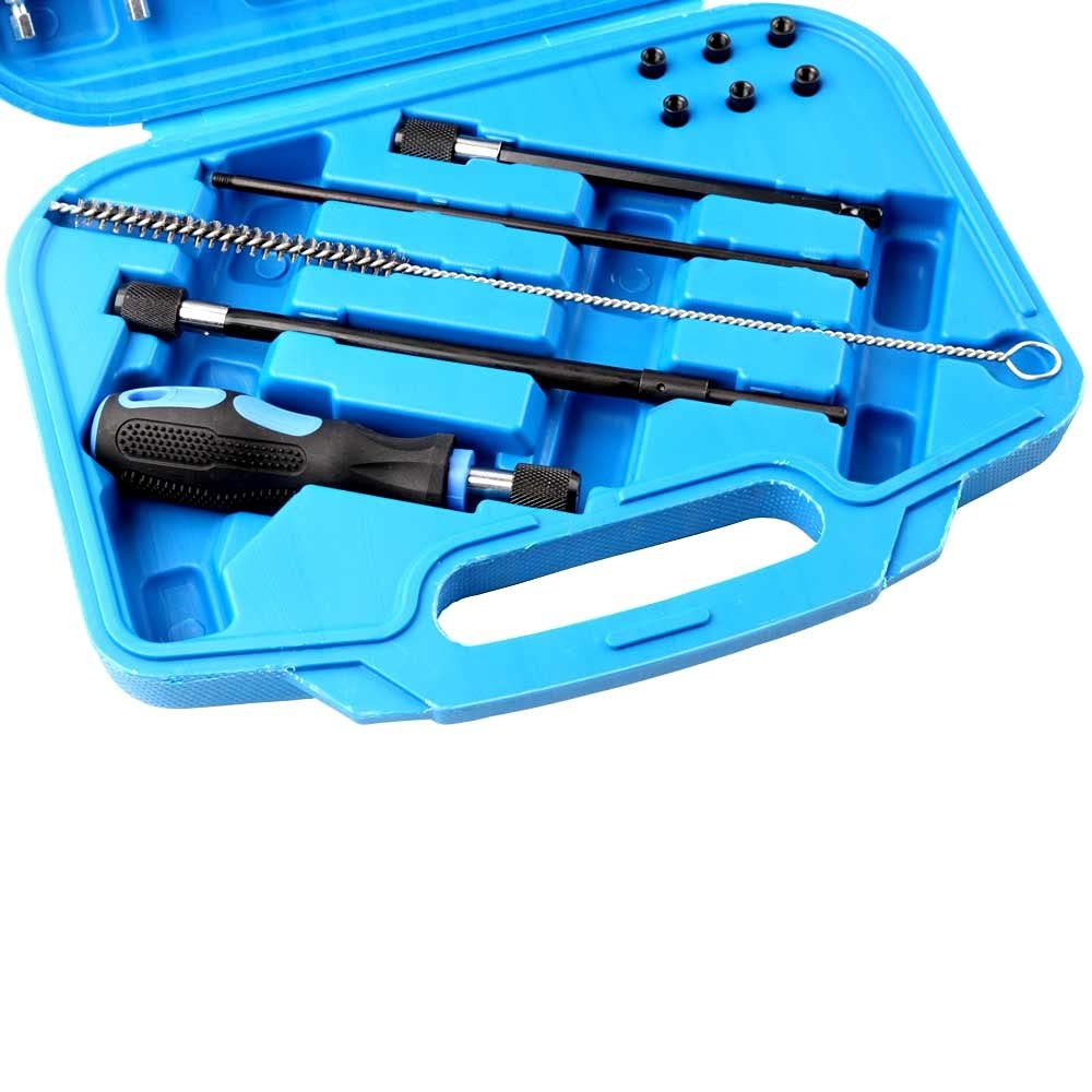 19pc INJECTOR SEAL SEAT Tool INJECTOR SHAFT CLEANING Set