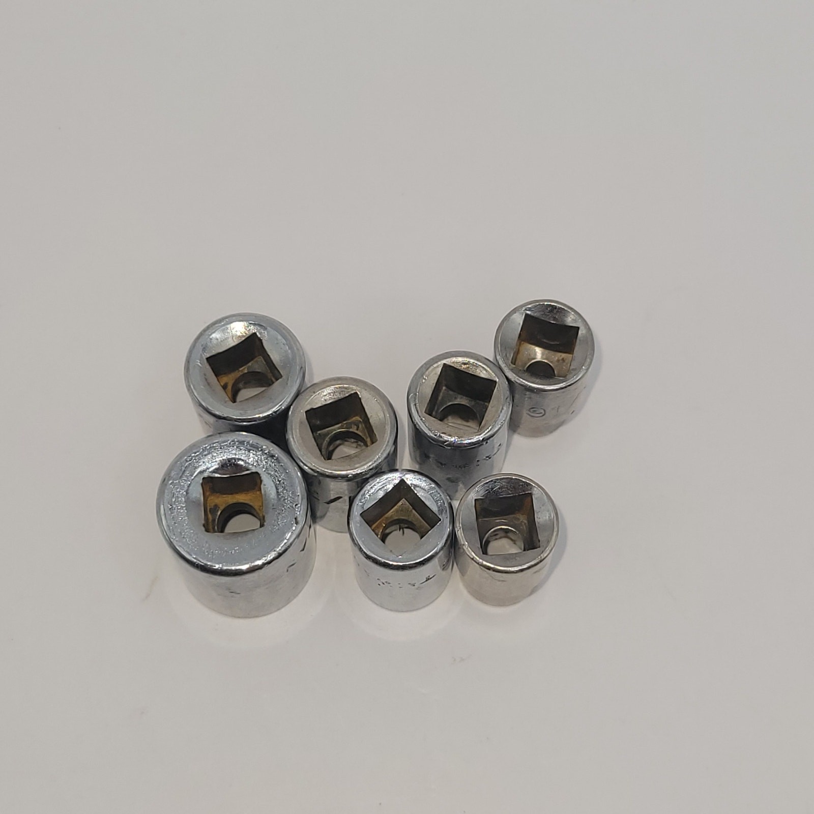 7 pcs – 1/4 in drive – 6 point – Taiwan 1/2 3/8 11/32 5/16 9/32 1/4 3/16 SAE