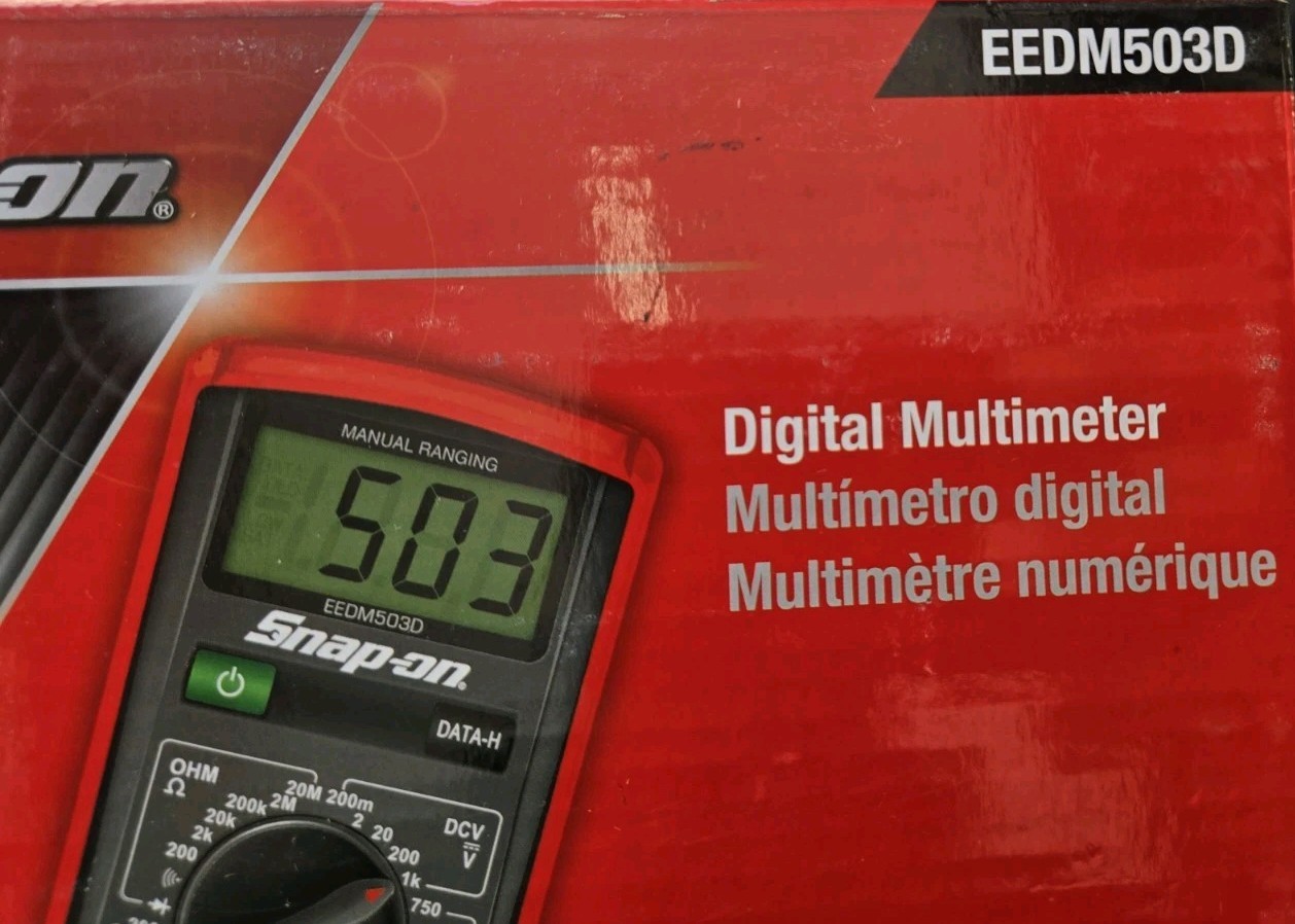 Snap On Tools Traditional Digital Multimeter EEDM503D,DC AC OHM Profess Grade !!