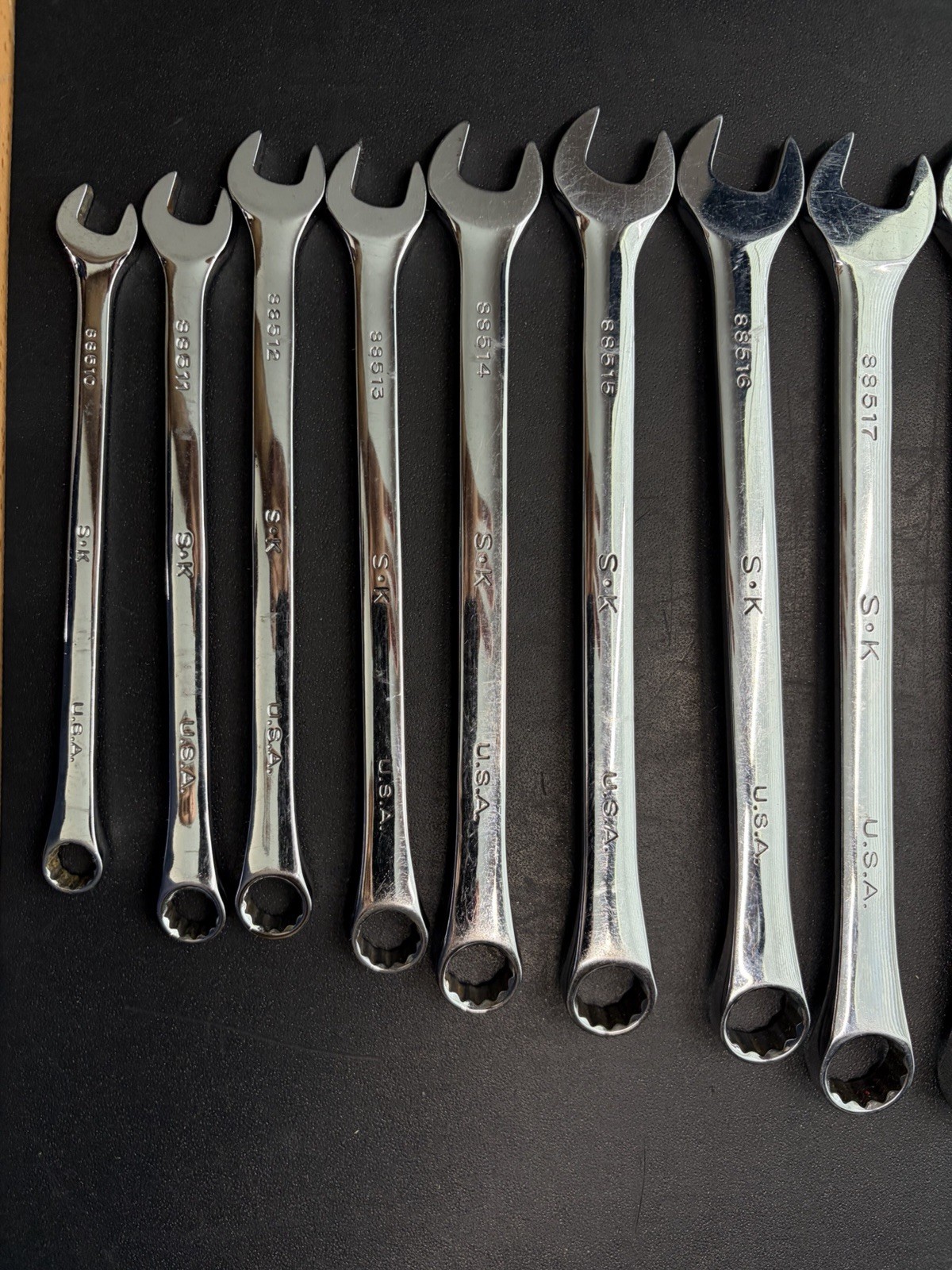 SK Tools Polished Wrench Set 10mm-22mm, 5/16”- 15/16” Metric & Sae 24 Piece