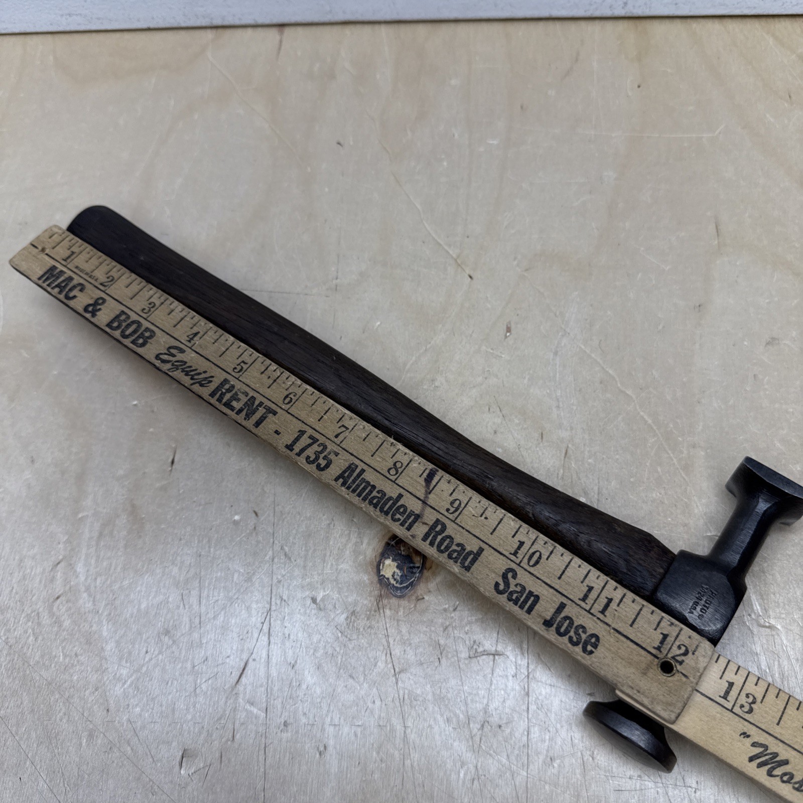 Vintage Proto USA General Purpose 2-Headed Square & Round Auto Body Hammer 1424