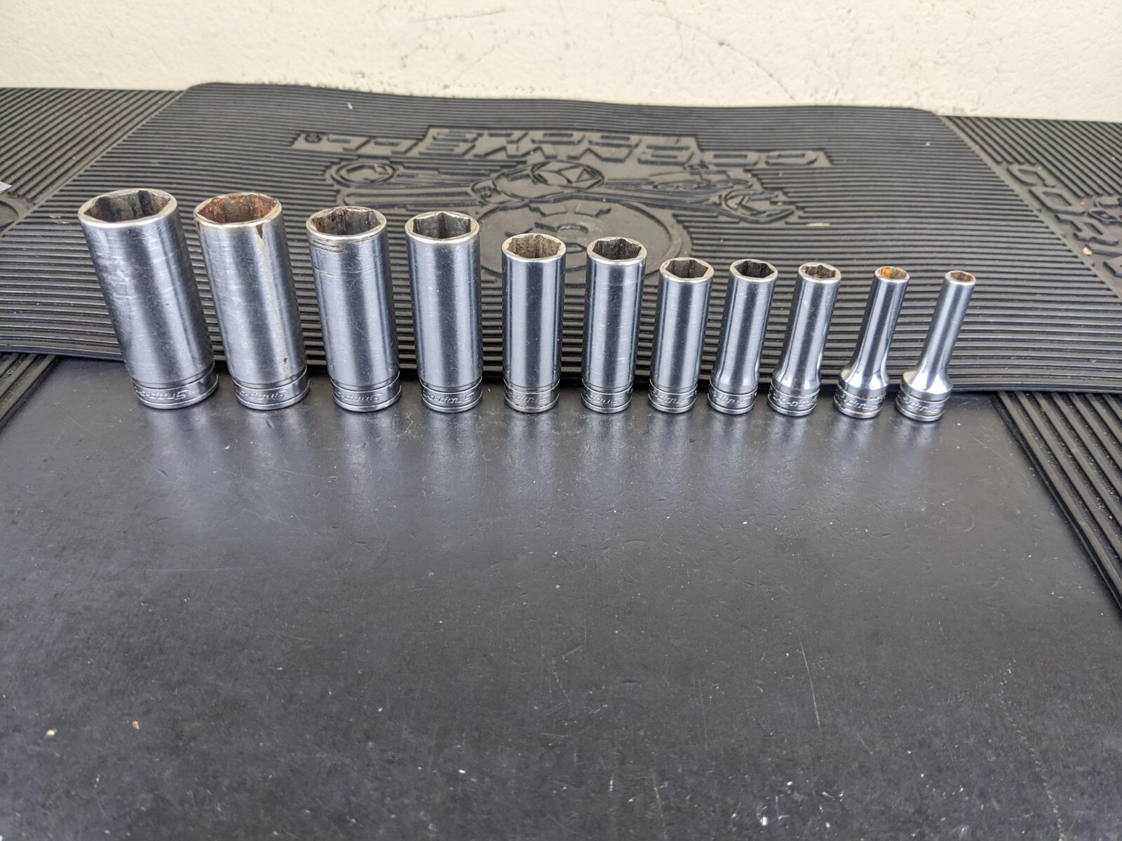#bg224 Snap on Tools 211SFSY 3/8″ Drive Deep Chrome Socket Set Socket Set