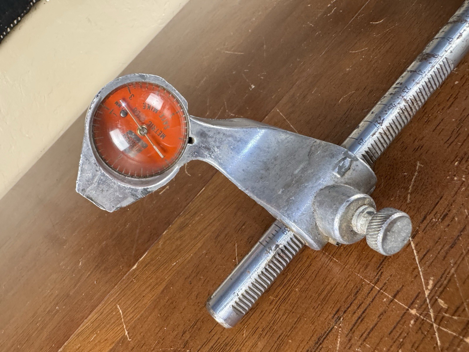 Ammco 8500 Metric Brake Drum Micrometer Safe-Mike Gauge USA Vintage