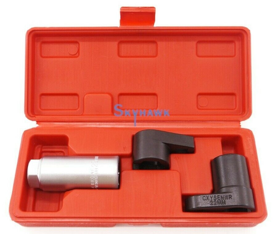 3 Pc Auto Oxygen Sensor 6 Point Socket Wrench O2 Tool Remover Installer Set