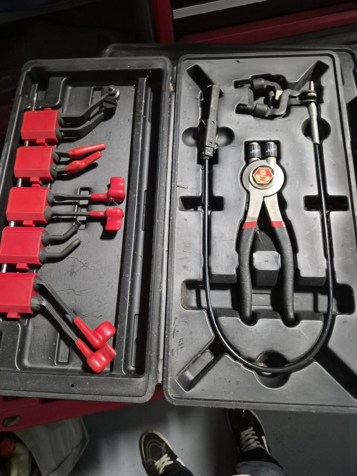 Kd 3835 7 Pieces Multiple Tip Geared Plier System Set with Case Used