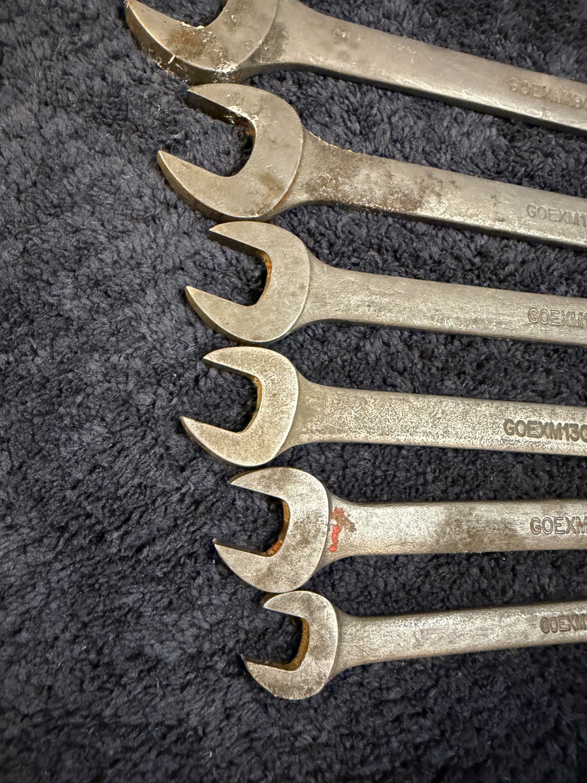 Snap-on 6 Piece Combination Wrench Set, GOEX See description for sizes. USED