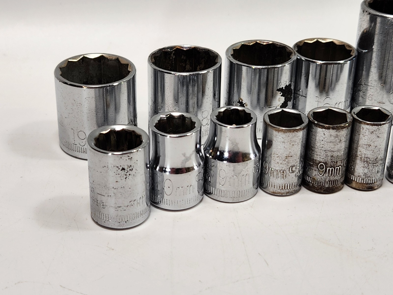 Vintage Craftsman Socket Tool Mixed Lot of 33 VV , G & V SERIES / Metric SAE