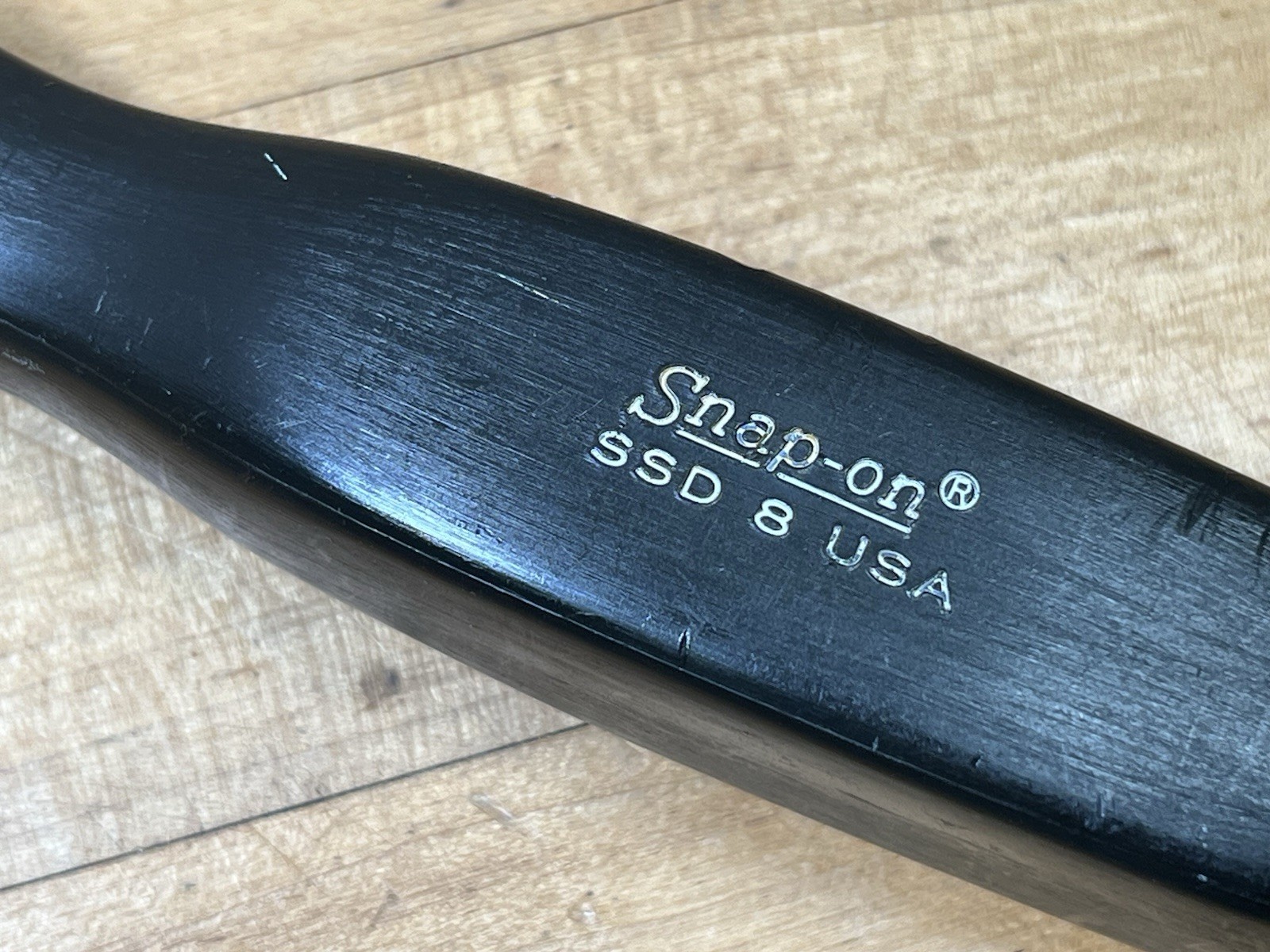 SNAP-ON TOOLS SSD8 Black HARD HANDLE Screwdriver – 8” Shank, 12.5” Overall – USA