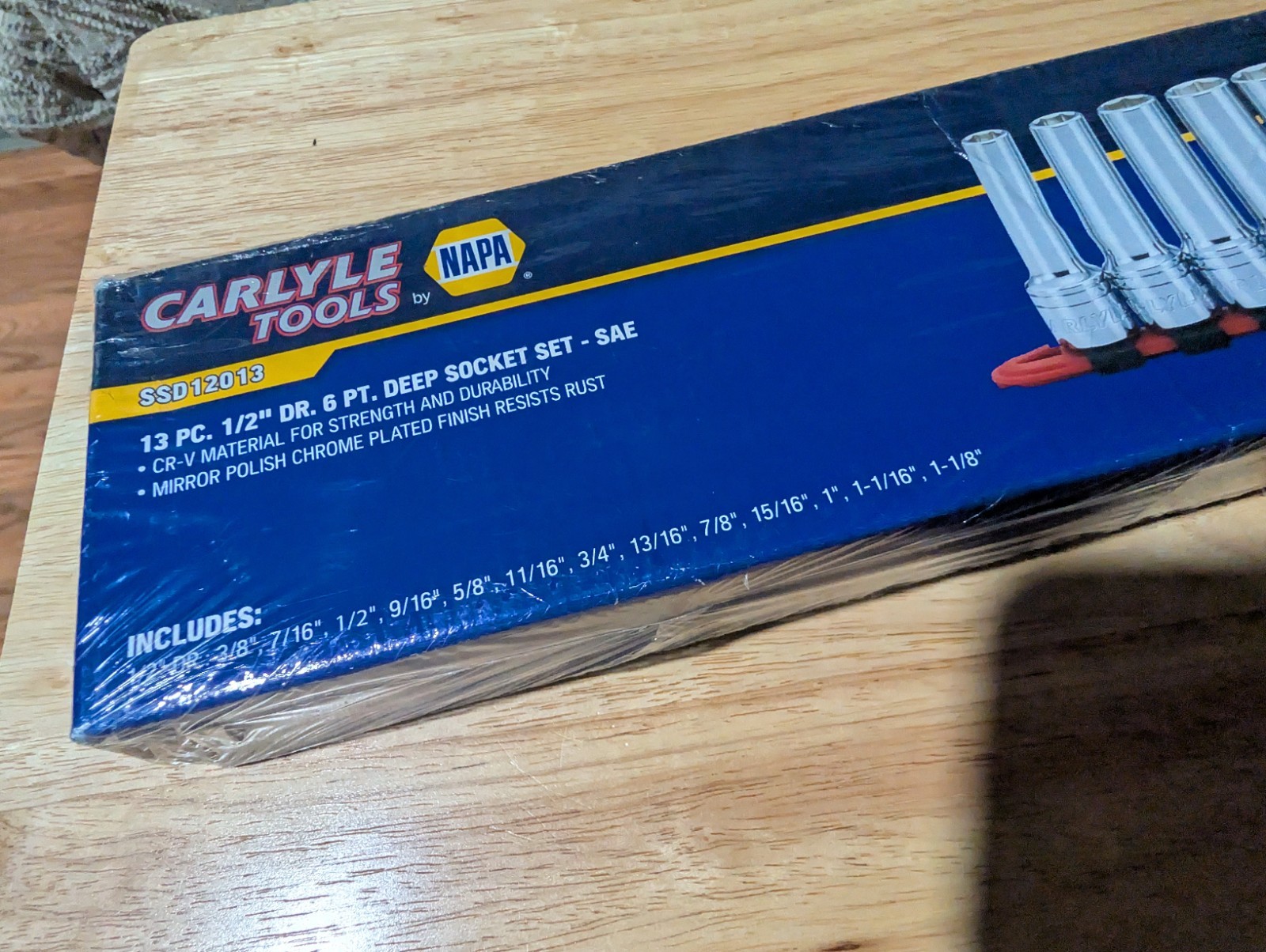 Napa Socket Set 13 Pc 1/2 6 point Deep Socket