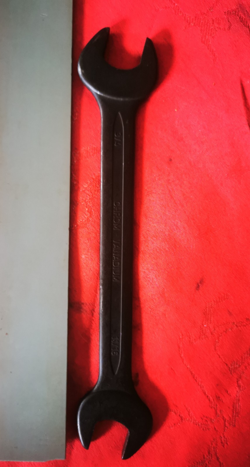 Heyco 11/16AF – 3/4AF Open Spanner Made In West Germany. Very good condition.