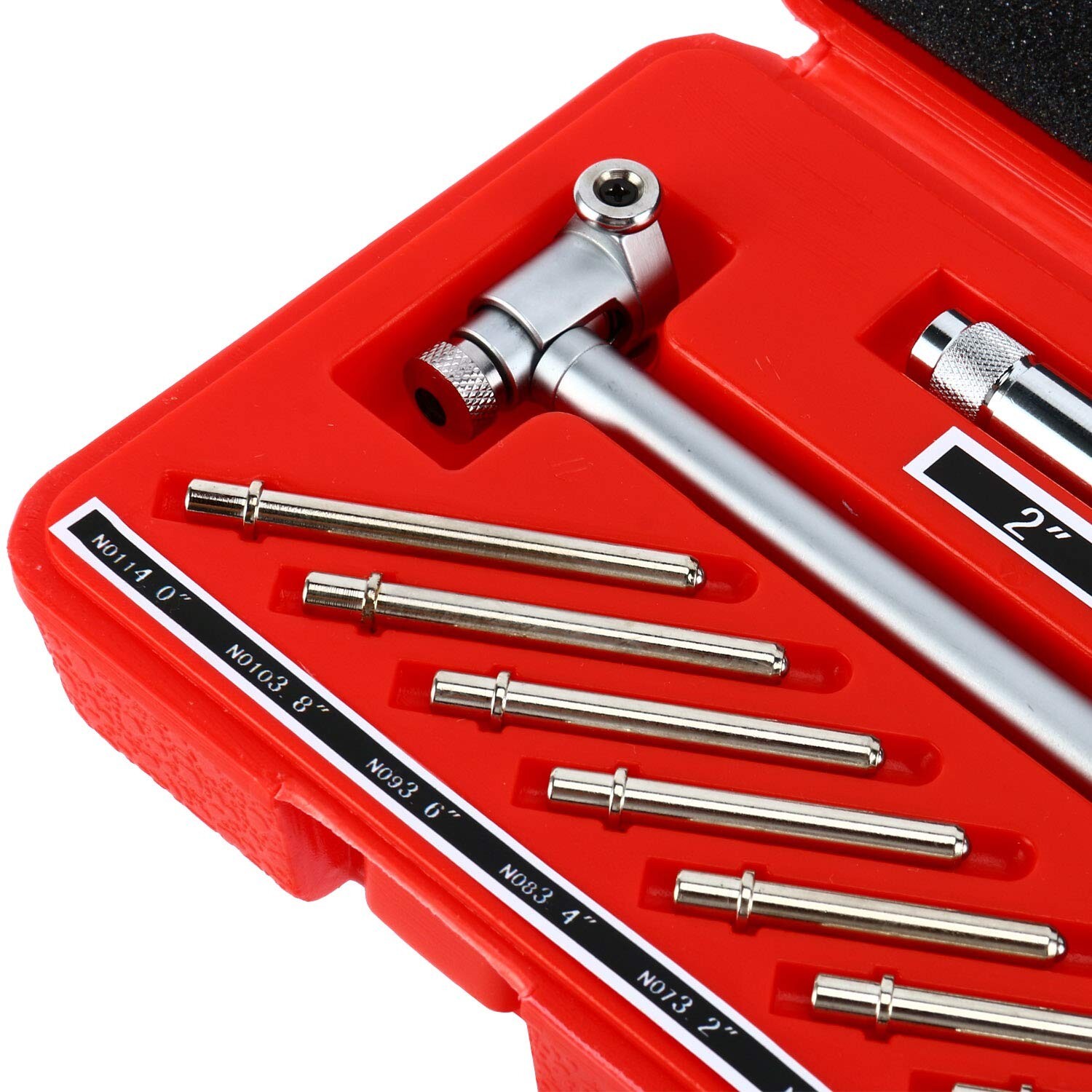 Dial Bore Gauge Set Range 2.0″-6.0″ Diameter Indicator Measuring Engine Cylinder
