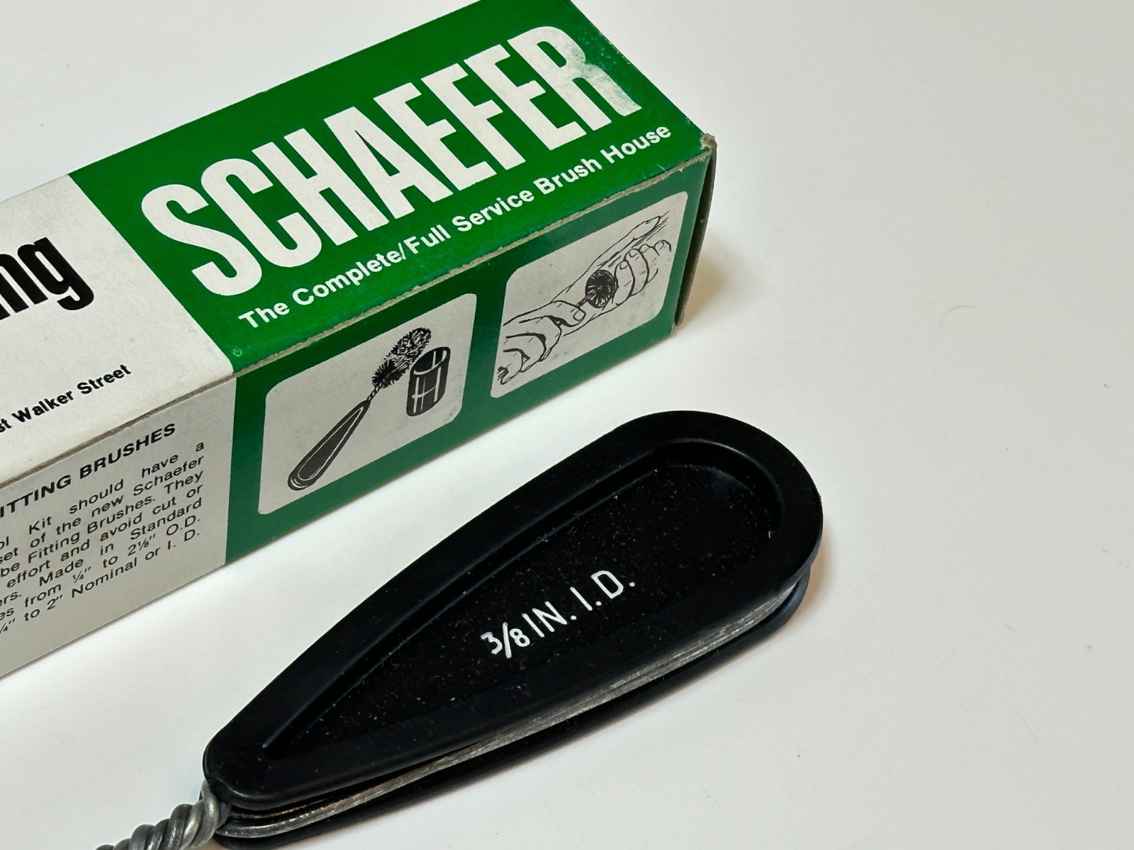 NOS Schaefer Tools USA Copper Tube Fitting Brush, 3/8” Inside Diameter ID, NEW