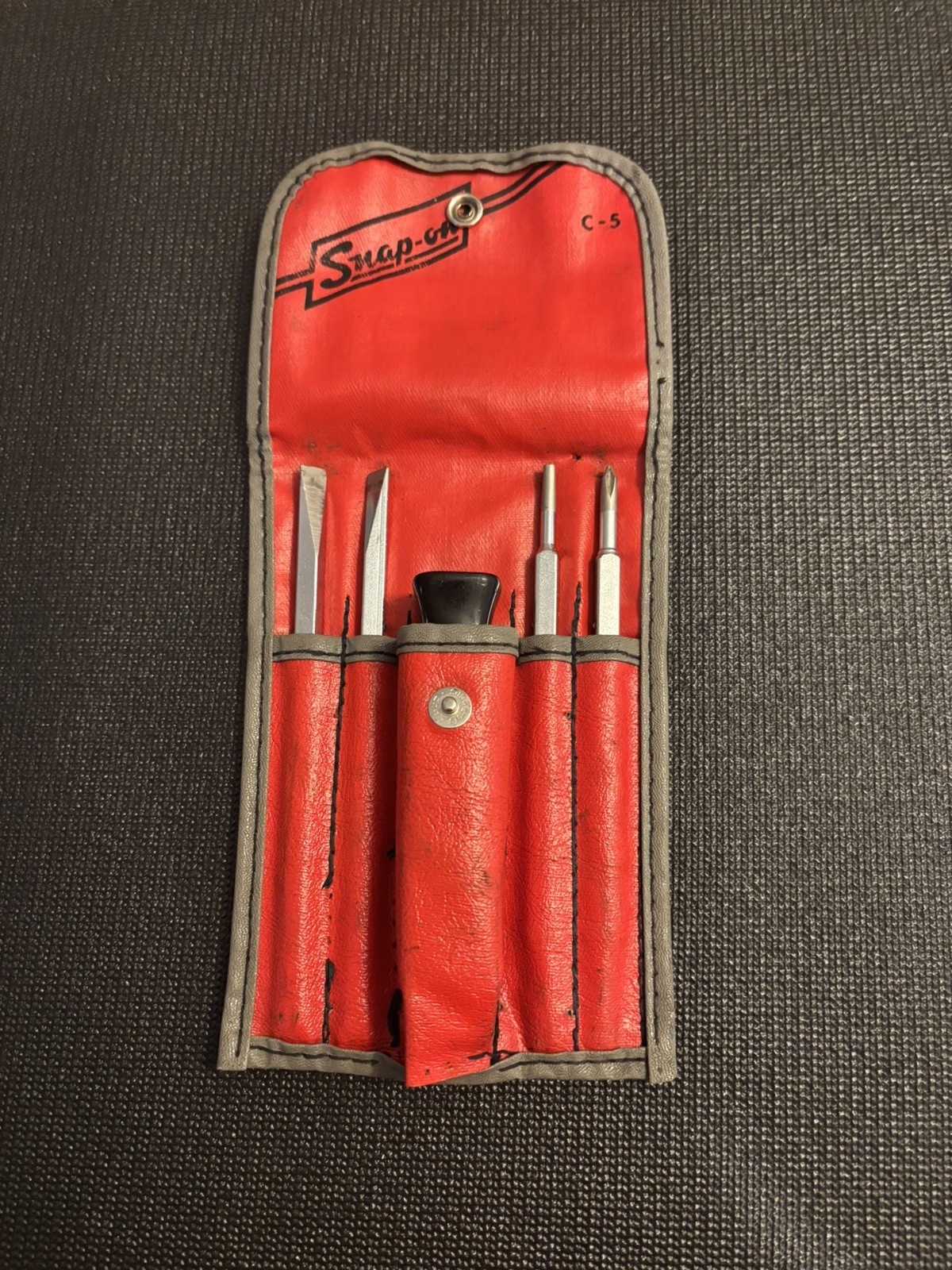Snap On 5Pc Reversible Blade Screw Driver SSDD42 Phillips Flathead clutch drive