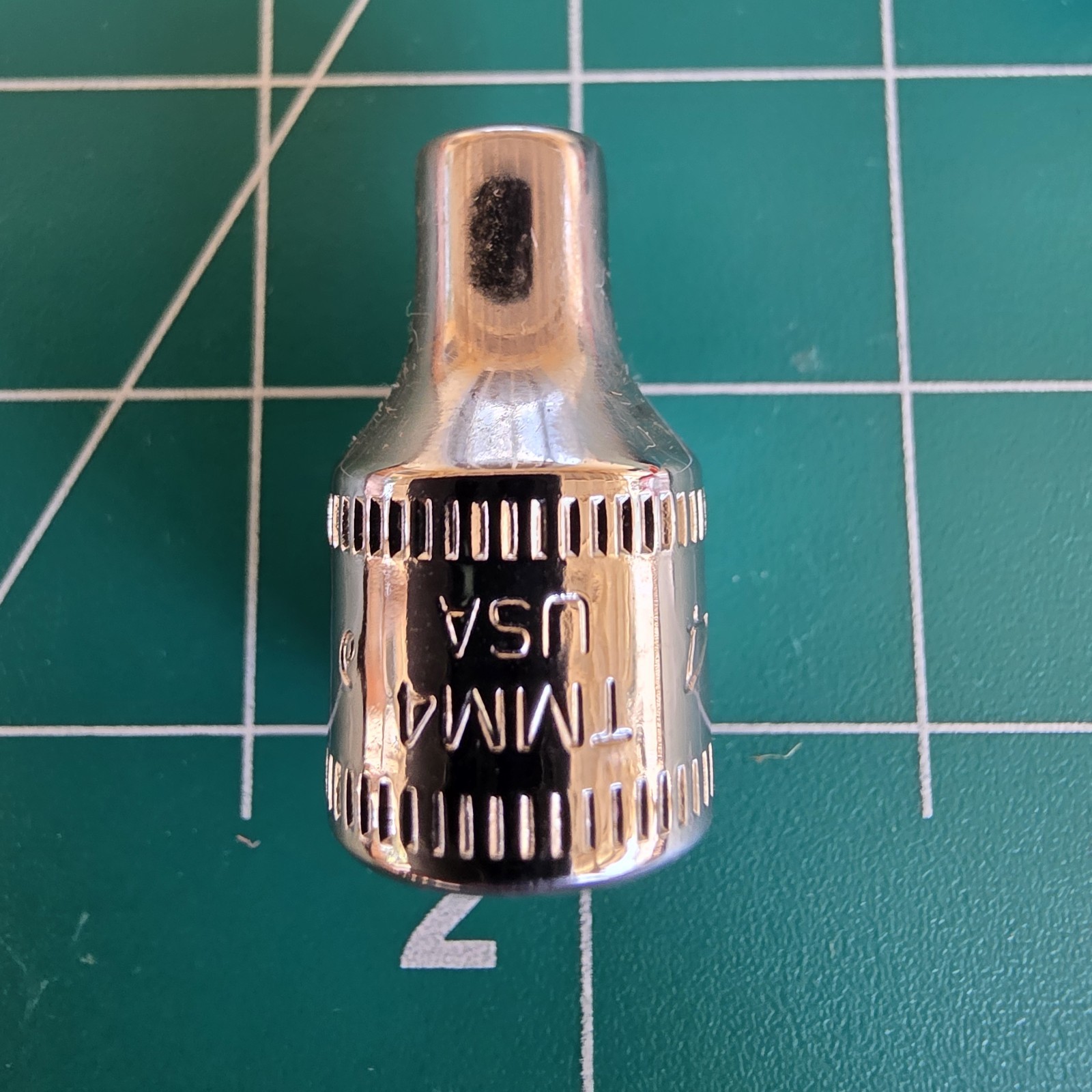 Snap-on Tools USA 1/4″ Drive 4mm Metric Shallow 6 Point Chrome Socket TMM4