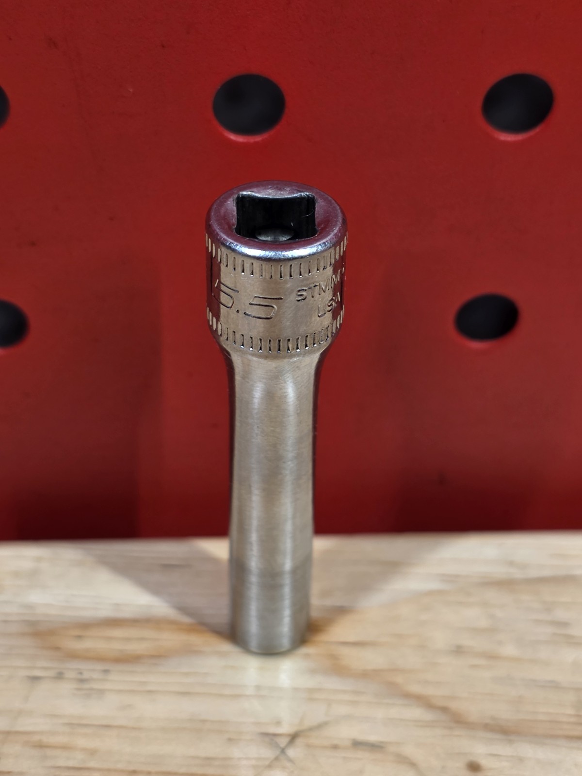 Snap-on Tools STMM5.5 5.5mm 1/4″ Drive Metric 6-Point Deep Chrome Socket USA