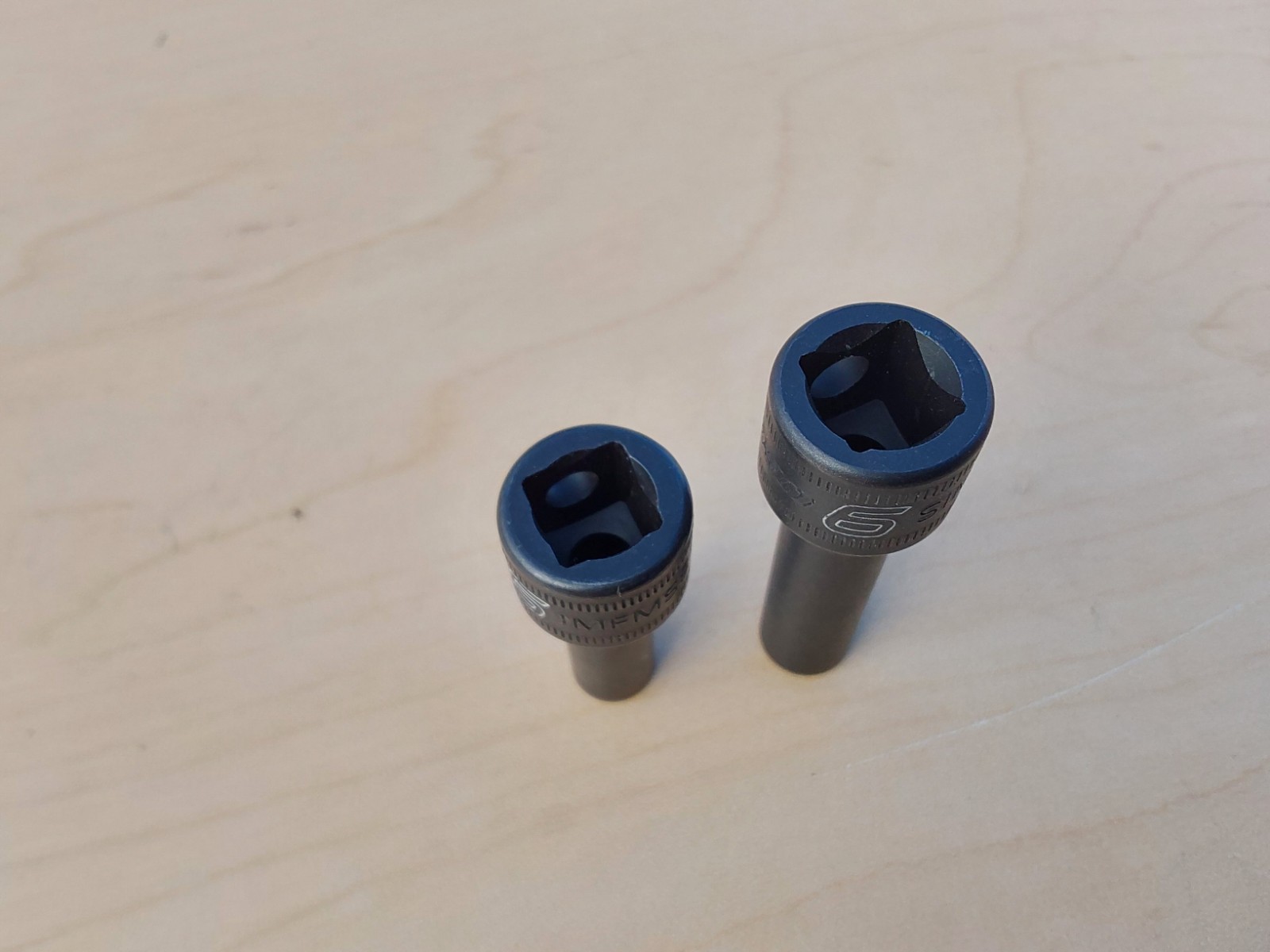Snap-on 3/8″ Drive 6mm 6 Point Deep & Semi Deep Impact Sockets SIMFM6 & IMFMS6