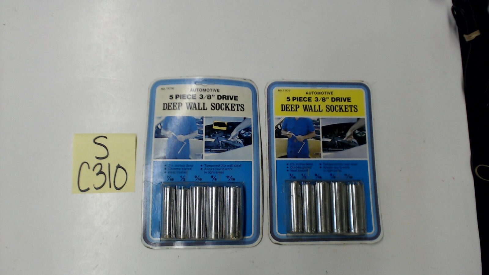 5 Piece 3/8 Drive Deep Wall Sockets LOT OF 2