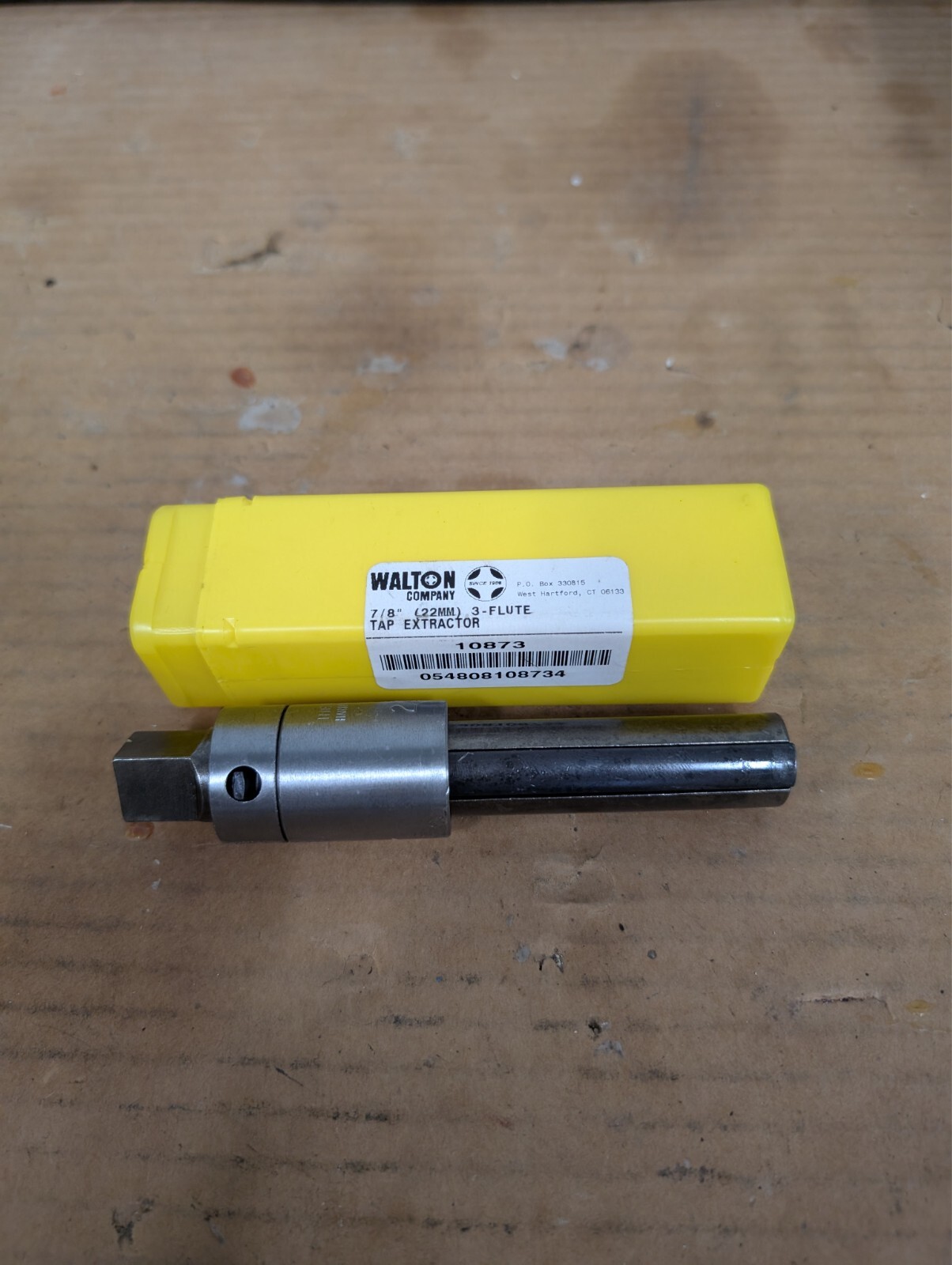 Walton 7/8″ / 22mm Tap Extractor 3-Flute USA 22 mm