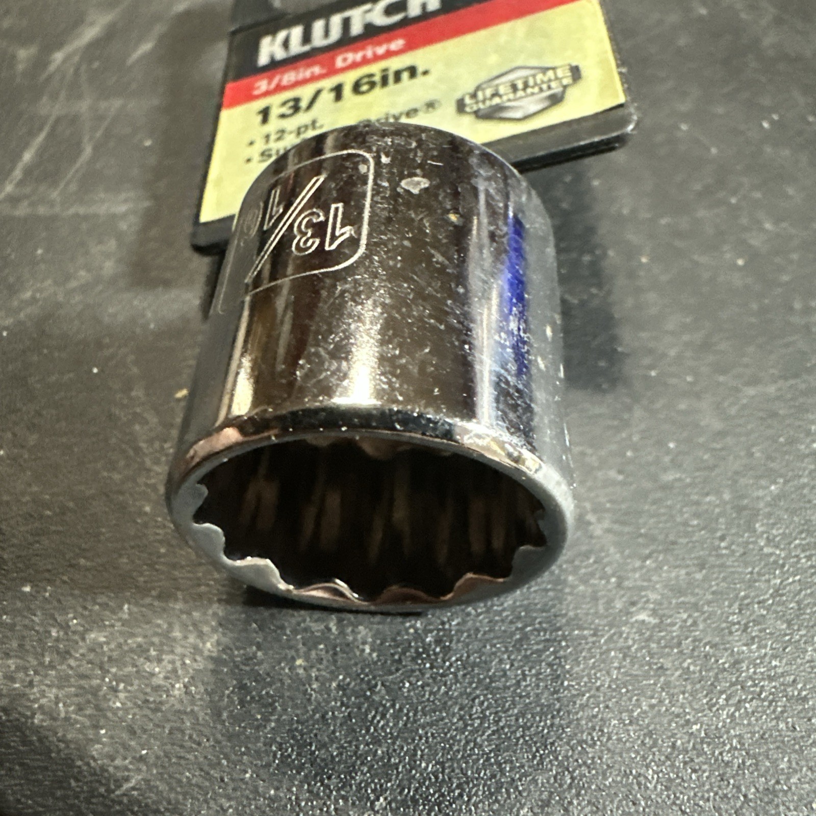 New Klutch 3/8 Drive 12 Pt 13/16 In Sae Sockets