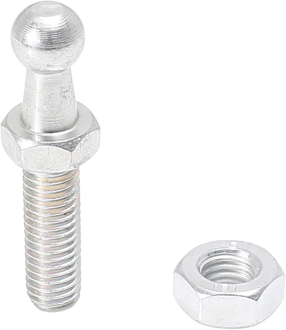 Silver Tone M8x25mm Gas Strut Ball Studs – Ideal for Bonnet Lifters – 2 Pack
