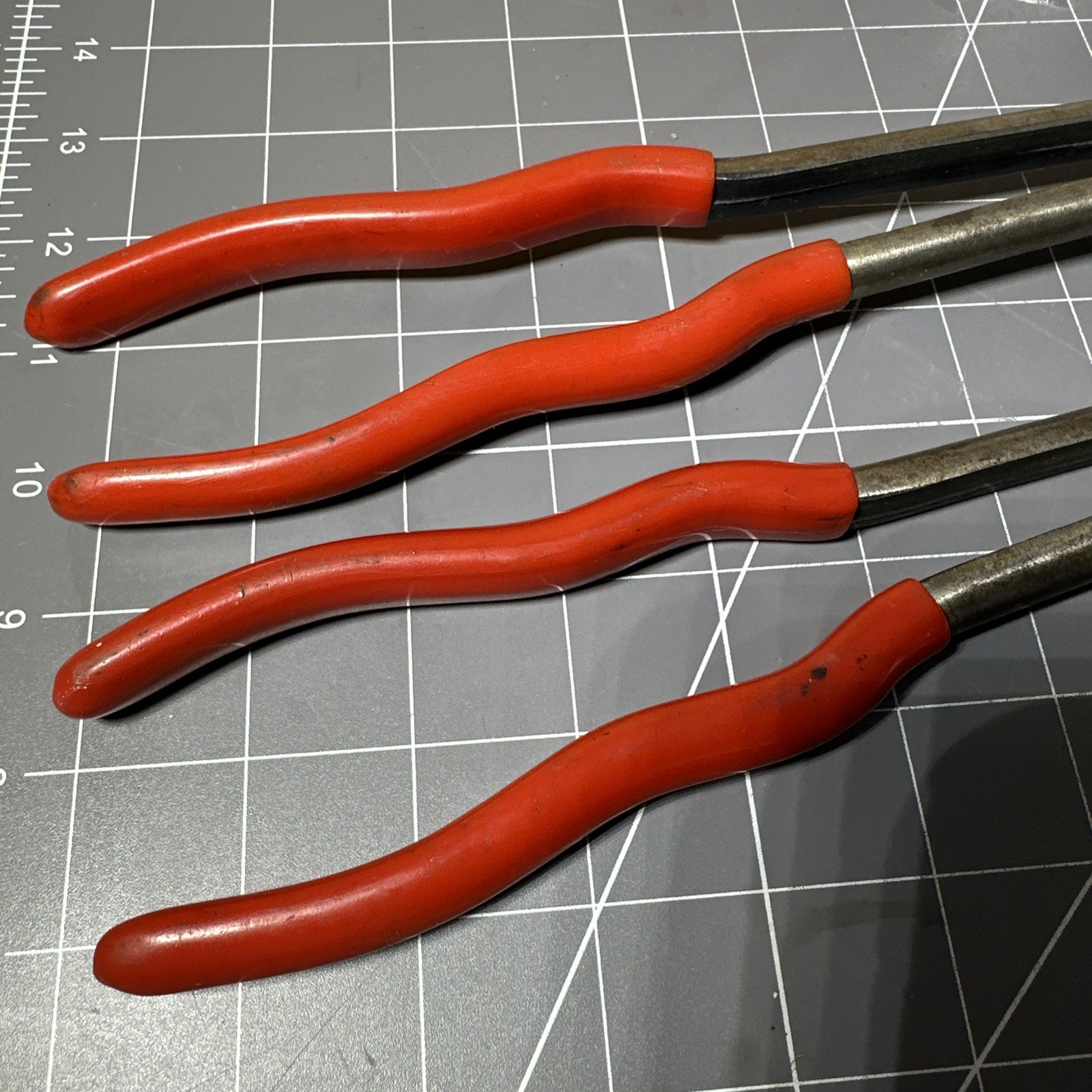 MAC Tools Long Reach Bent & Straight Pliers P116BN & P116S 16″ XL USA Vintage