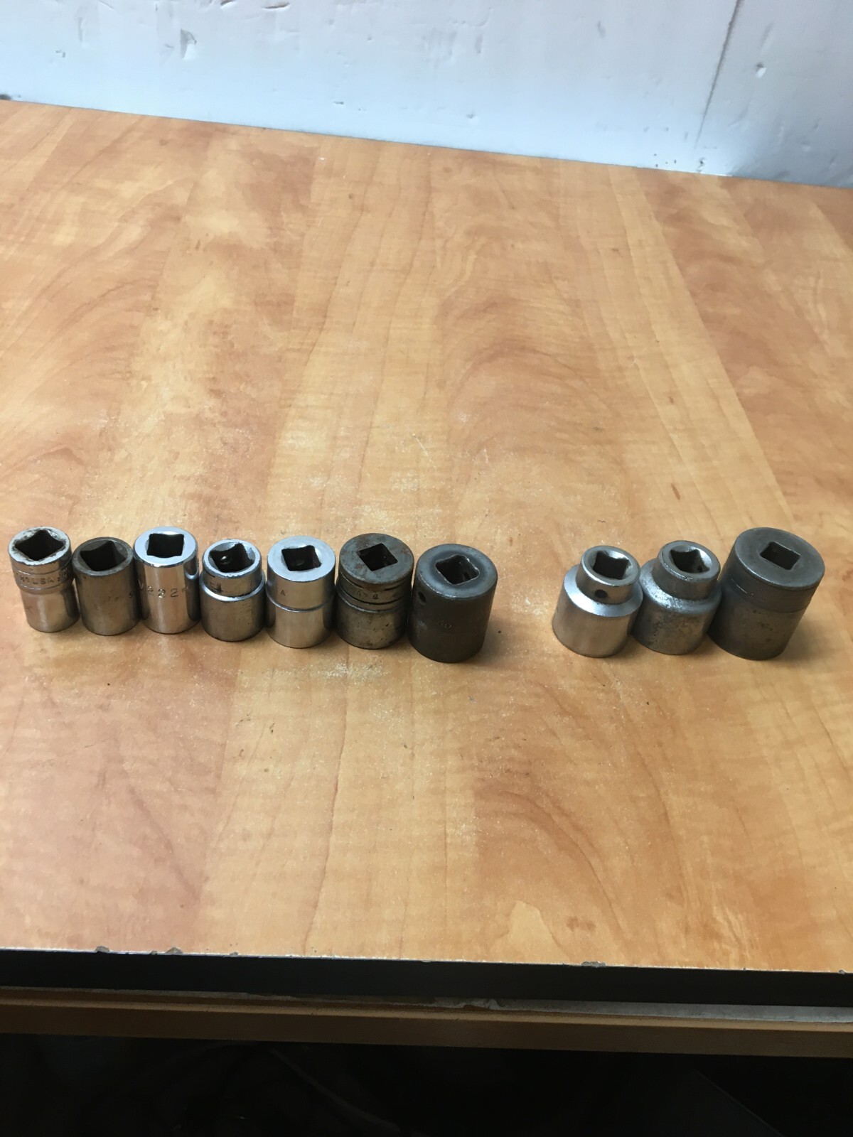 MAC Tools & Snap On 1/2″ Drive SAE Shallow 10pc Socket Set 9/16″ to 1-1/8″