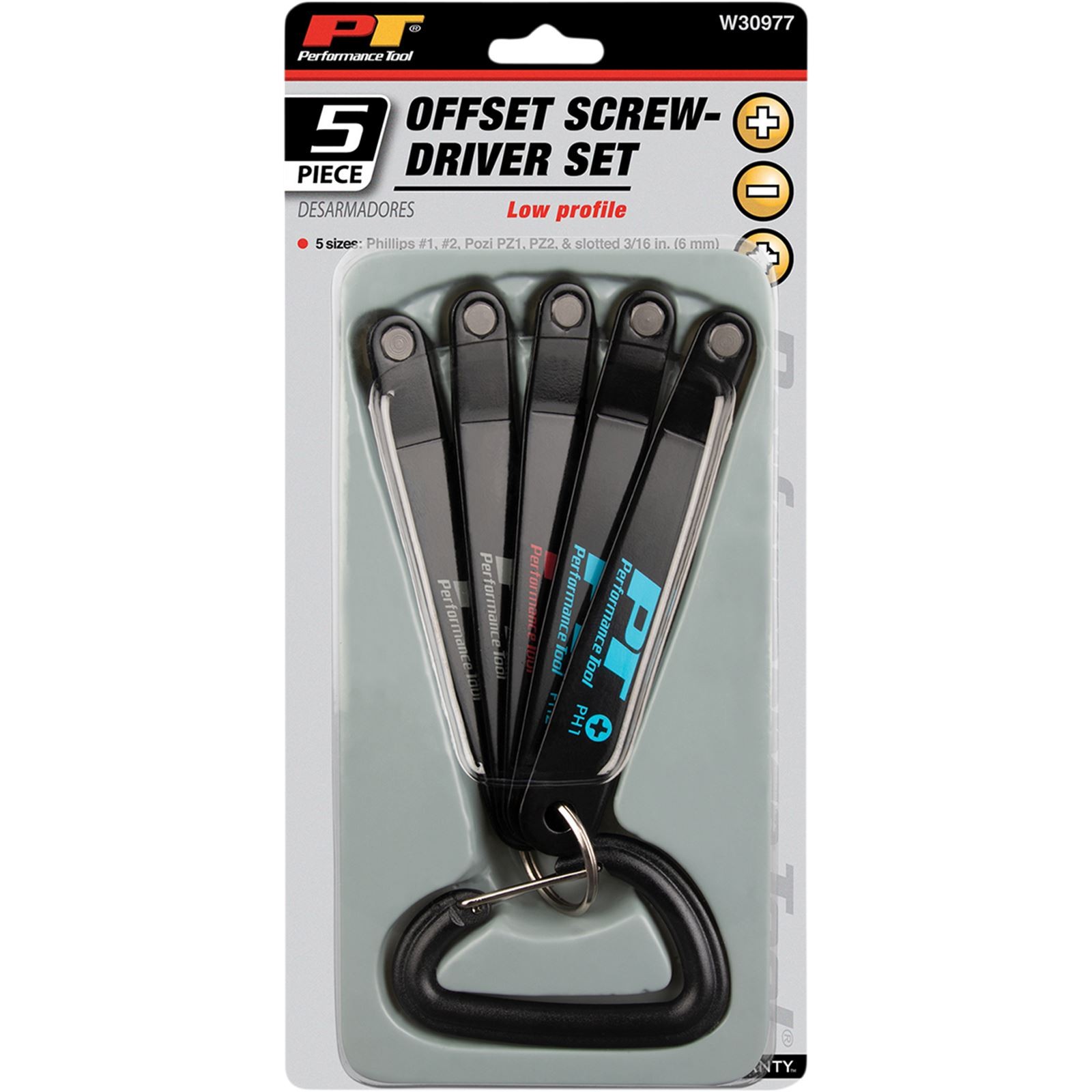 Performance Tool Screwdriver Set – Low Profile W30977
