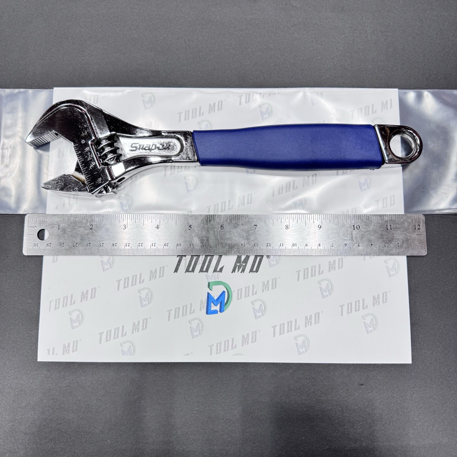 Snap-on Tools NEW 12″ POWER BLUE Flank Drive PLUS Adjustable Wrench FADH12CMB