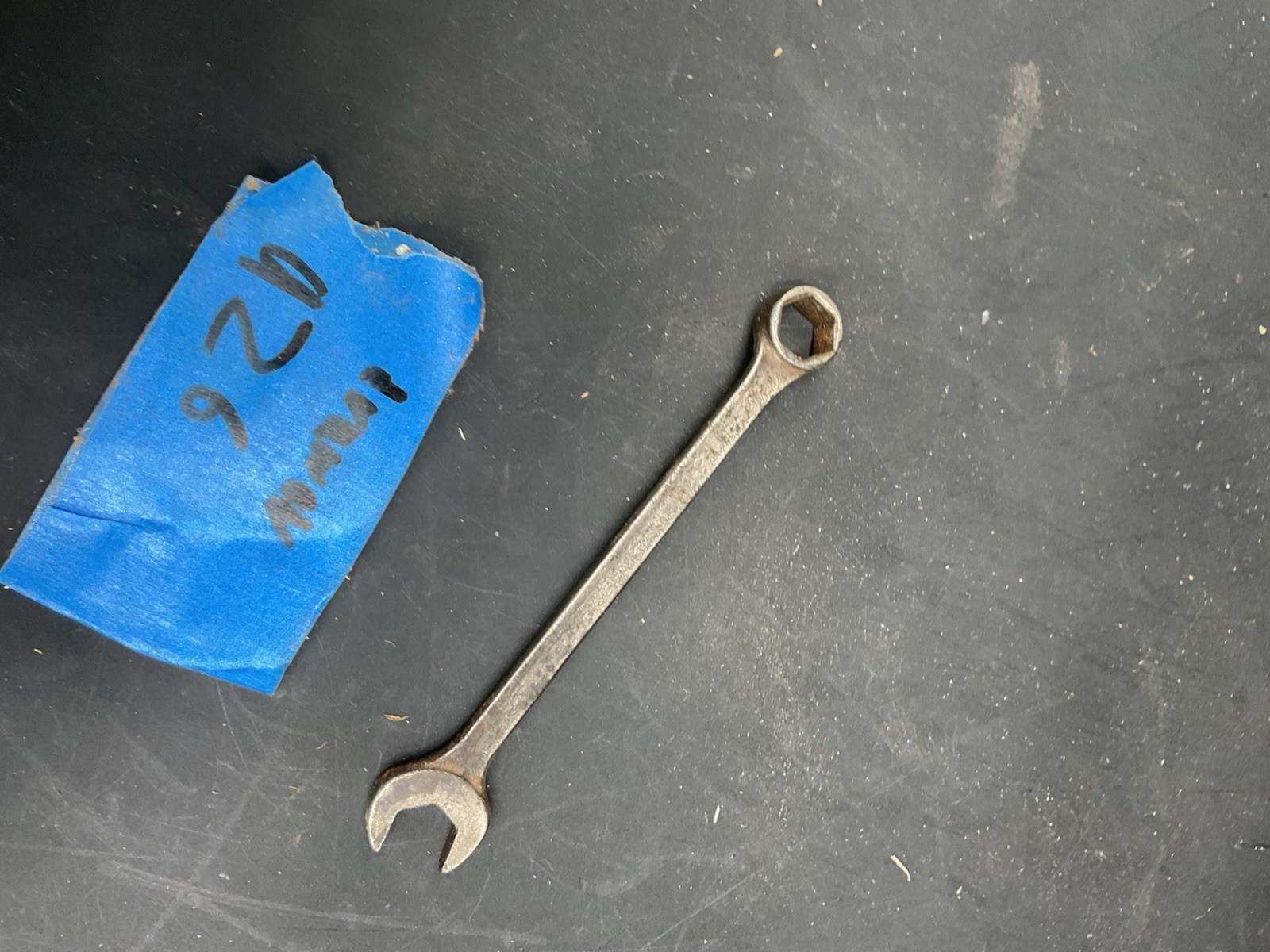Vintage Mac Tools CH14 5″ long SAE 7/16″ 6 point combination wrench